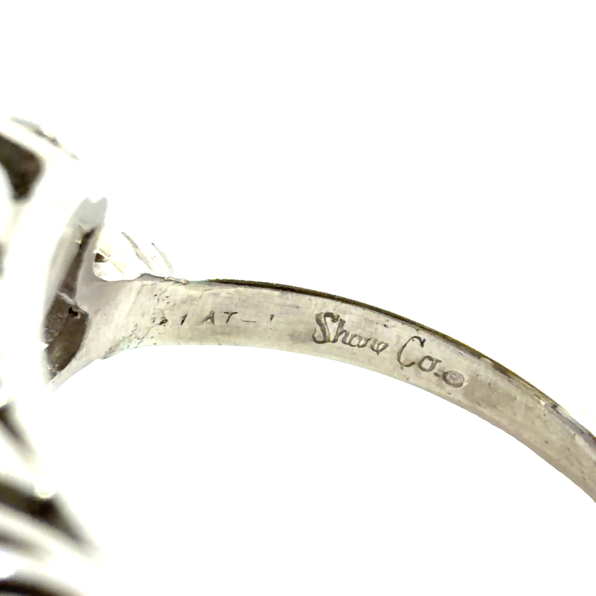 Platinum & 18k Yellow Gold Art Deco 4.46ctw Aquamarine and 1.13ctw Diamond Ring