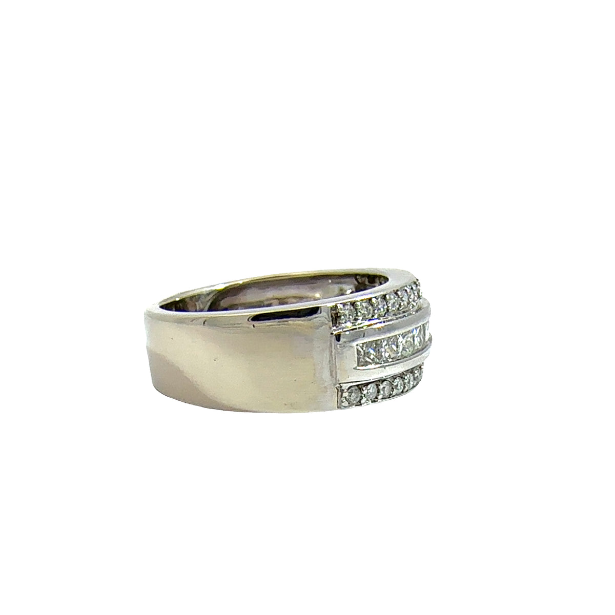 Estate 14k White Gold and 0.71ctw Diamond Ring