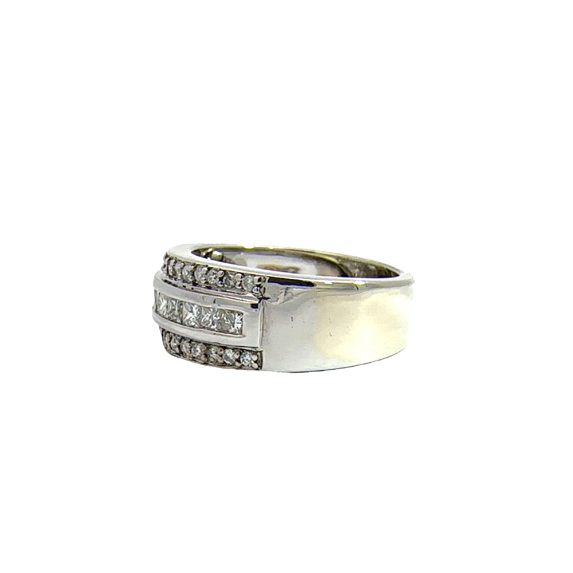 Estate 14k White Gold and 0.71ctw Diamond Ring