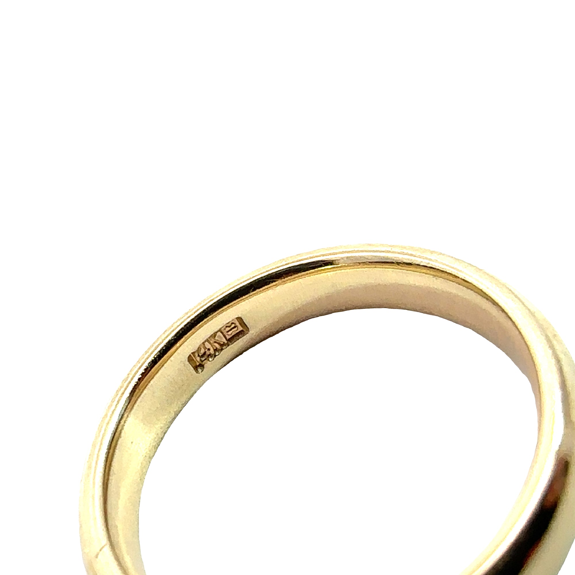 Set of Three Estate 14k Yellow and White Gold 0.85ctw Diamond Rings