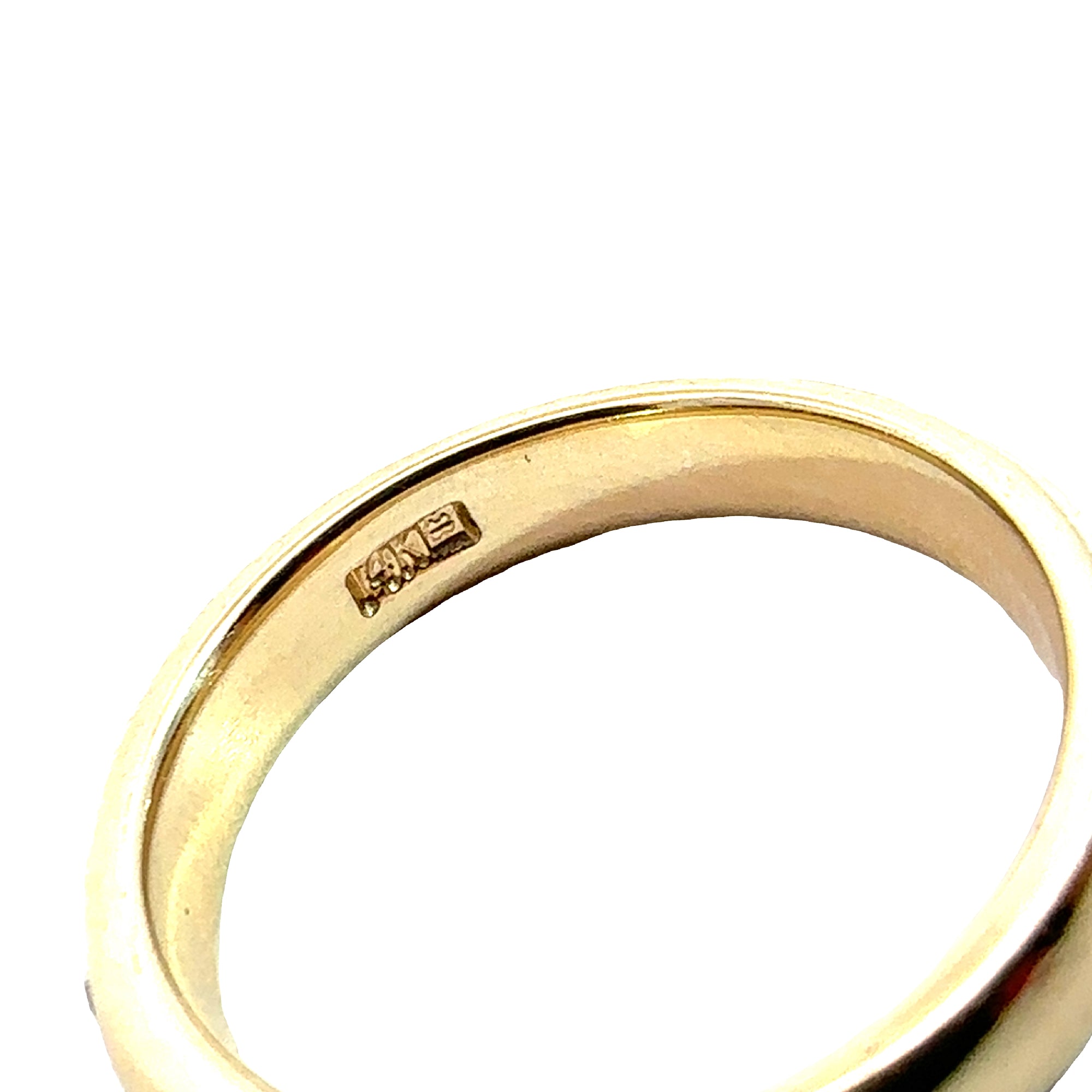 Set of Three Estate 14k Yellow and White Gold 0.85ctw Diamond Rings