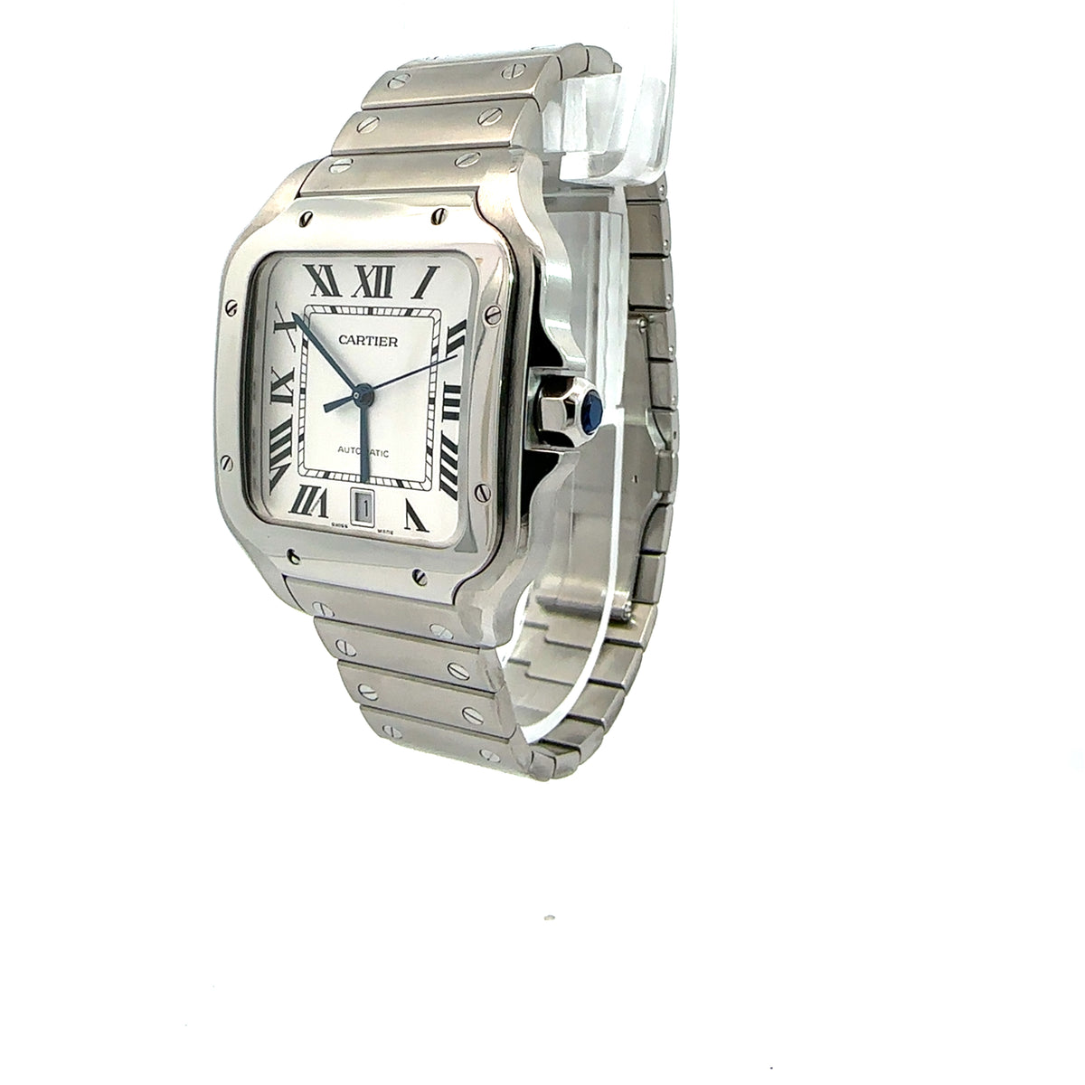 Cartier Santos De Cartier *Full Set/ Extra Leather Strap*