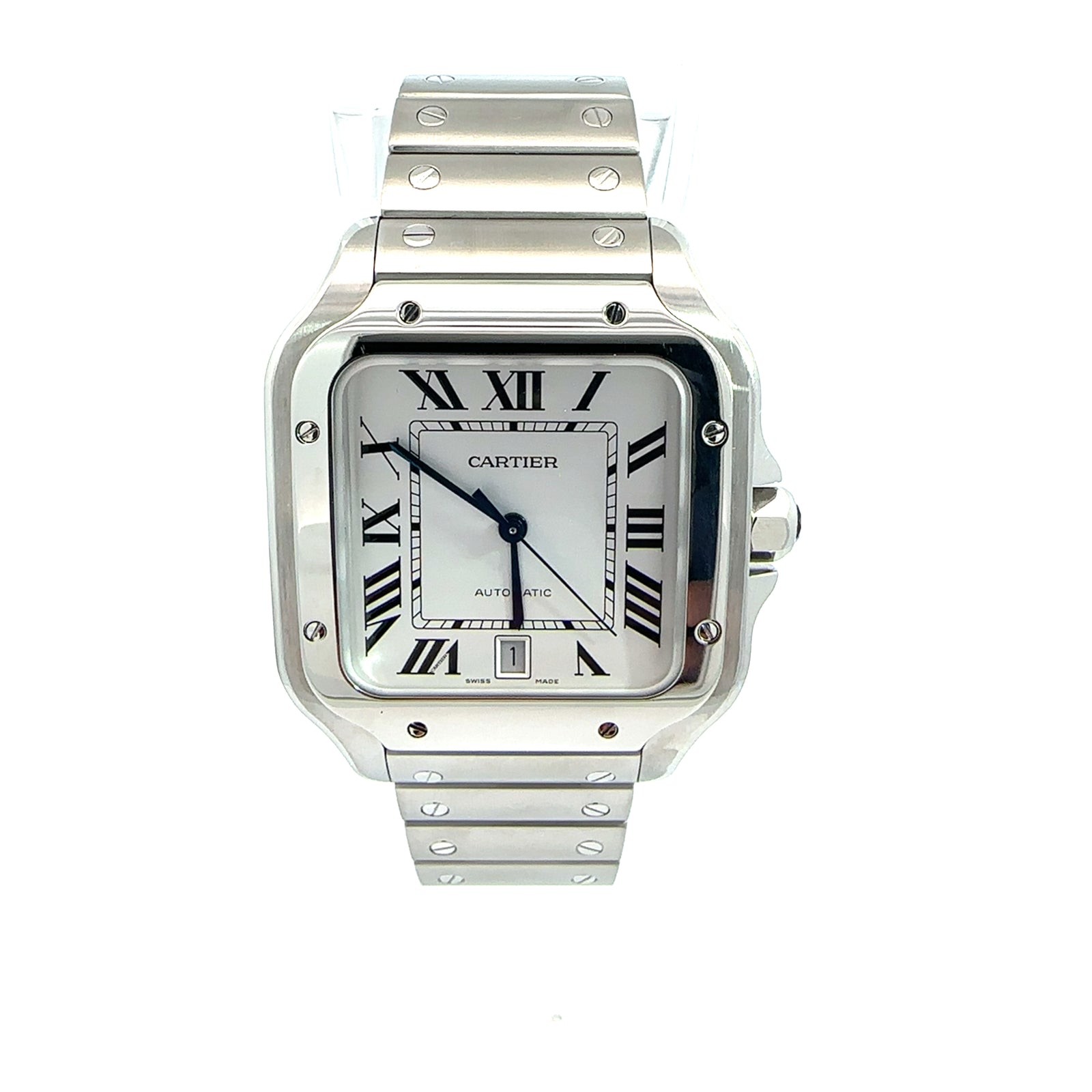 Cartier Santos De Cartier *Full Set/ Extra Leather Strap*