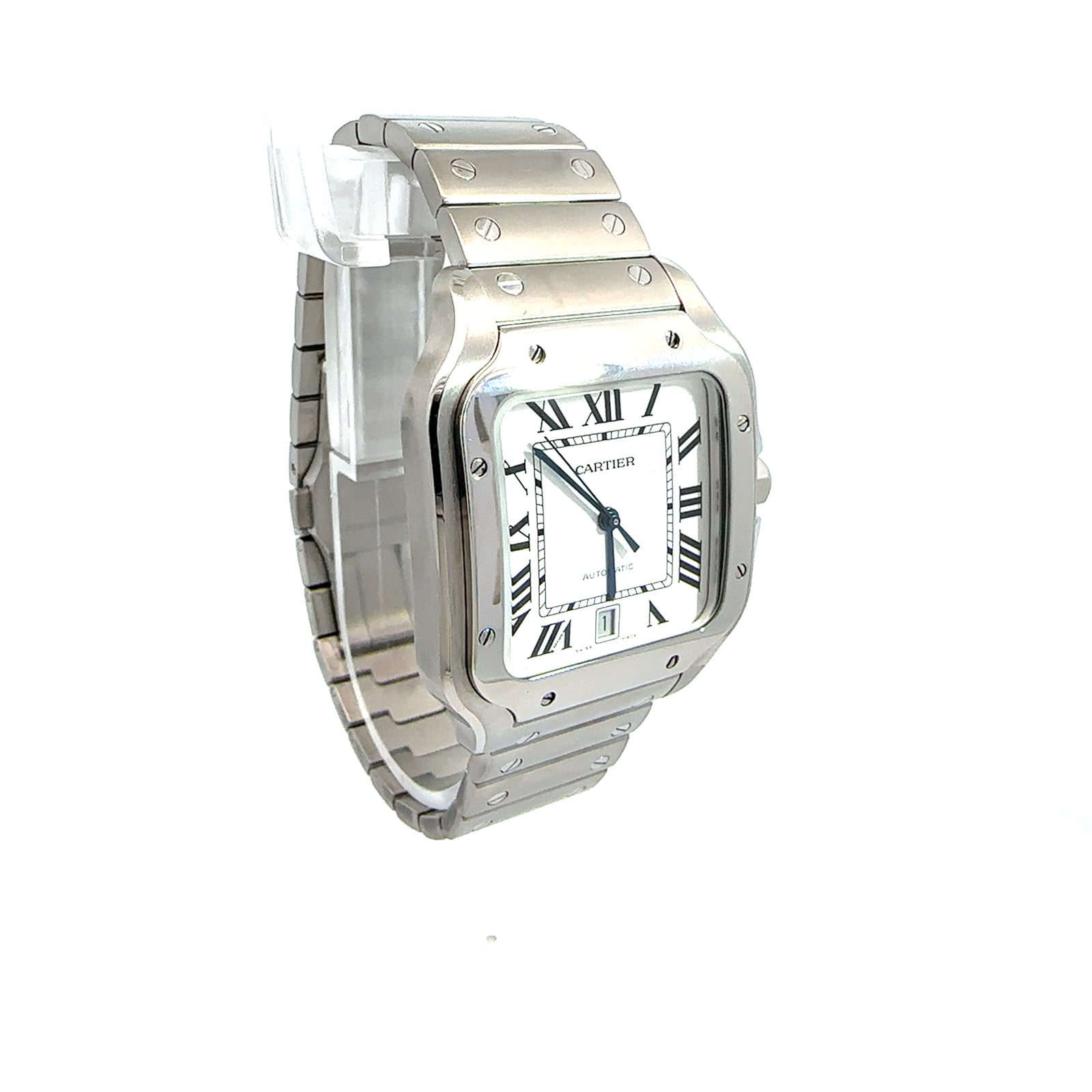 Cartier Santos De Cartier *Full Set/ Extra Leather Strap*