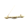 Estate David Yurman 14k Yellow Gold Diamond Brooch