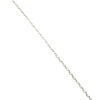 Estate 14k White Gold Black Pearl and Diamond Pendant Necklace 18"