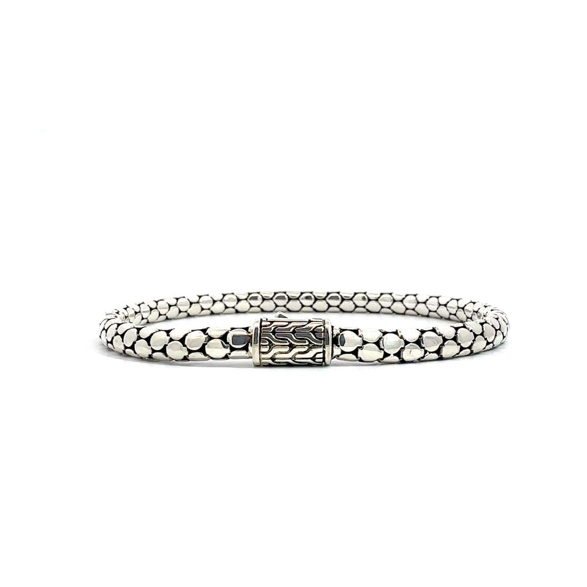 Estate John Hardy Sterling Silver Dot Chain Bracelet, Slim