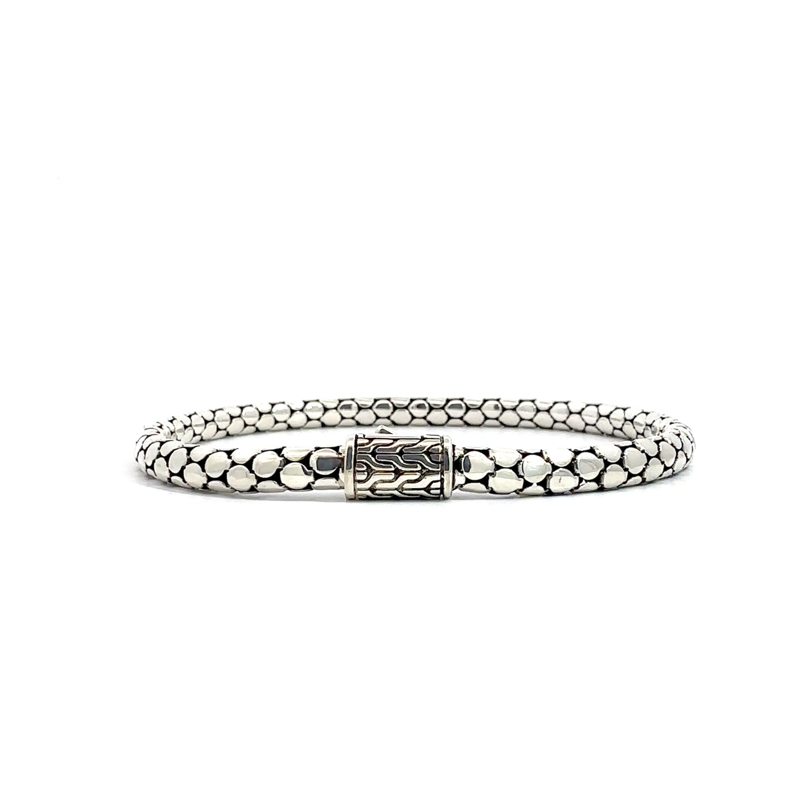 Estate John Hardy Sterling Silver Dot Chain Bracelet, Slim