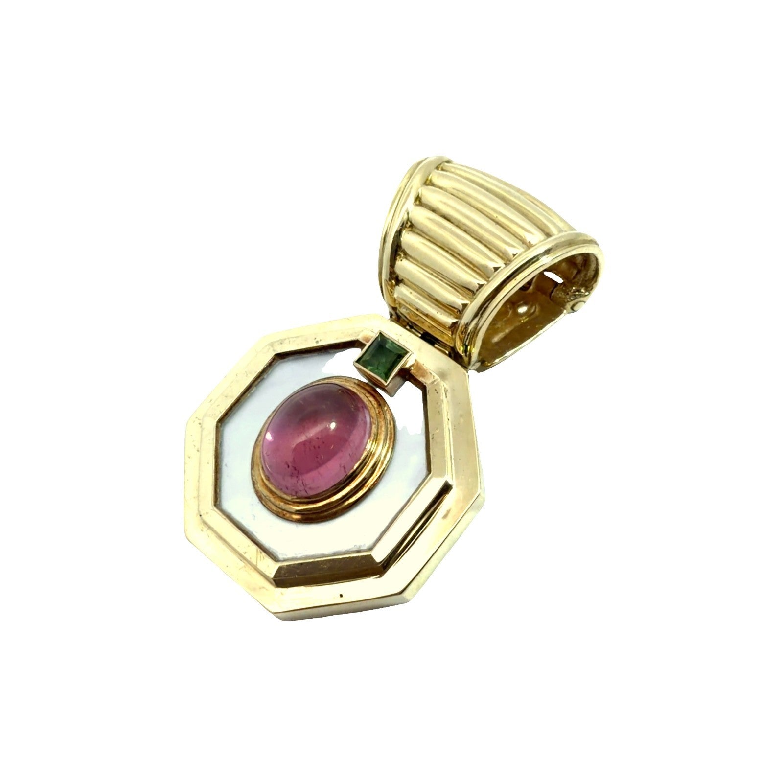 David Yurman 14k Yellow Gold Pendant with Tourmaline0