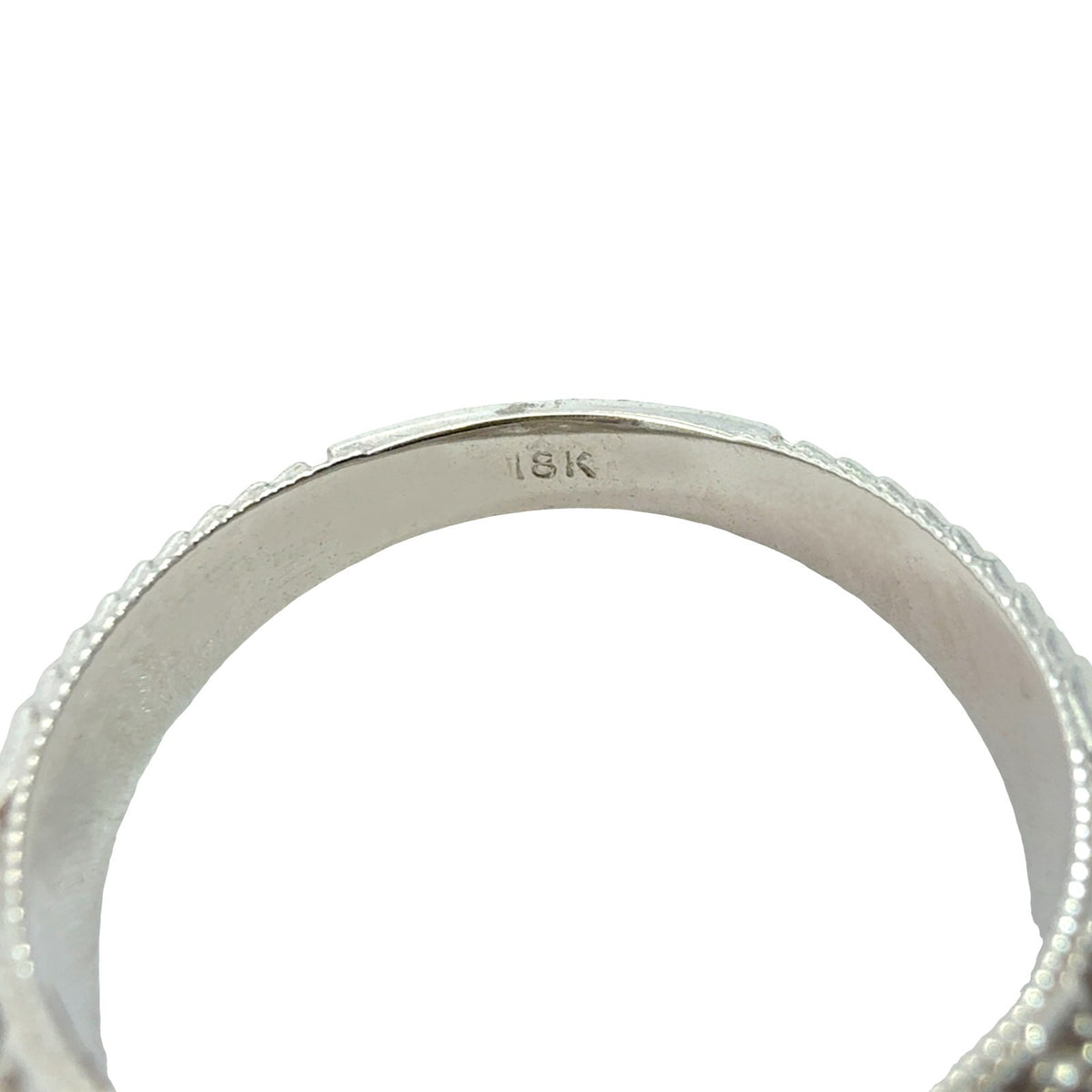 NEW 14k White Gold Filigree 1.04tcw Diamond Euro-Cut Solitaire Engagement Ring6