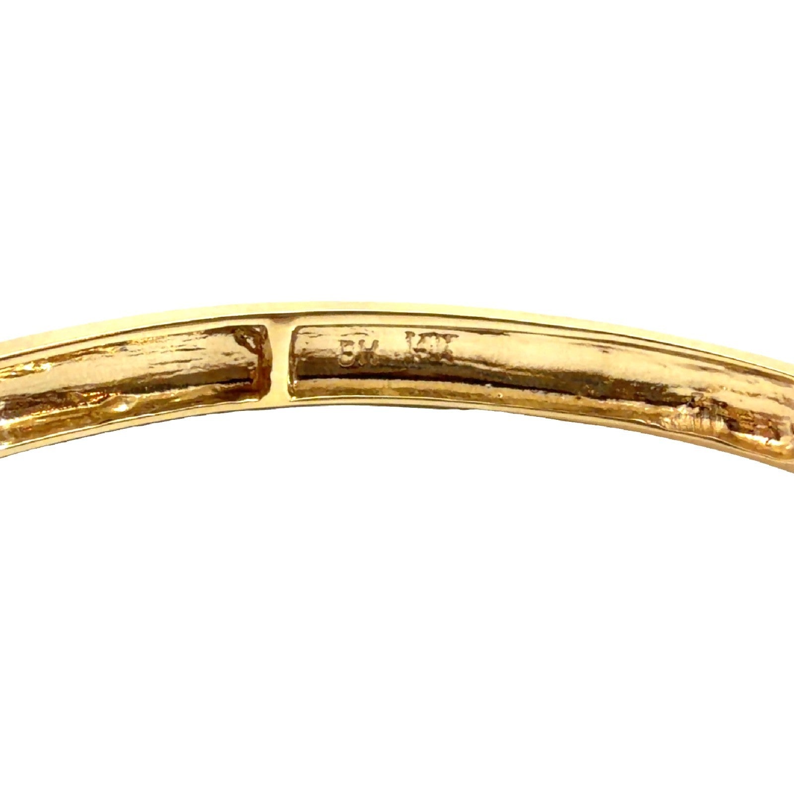 14k Yellow Gold 0.74cttw Diamond & 2.85cttw Iolite Criss-Cross Bangle Bracelet5