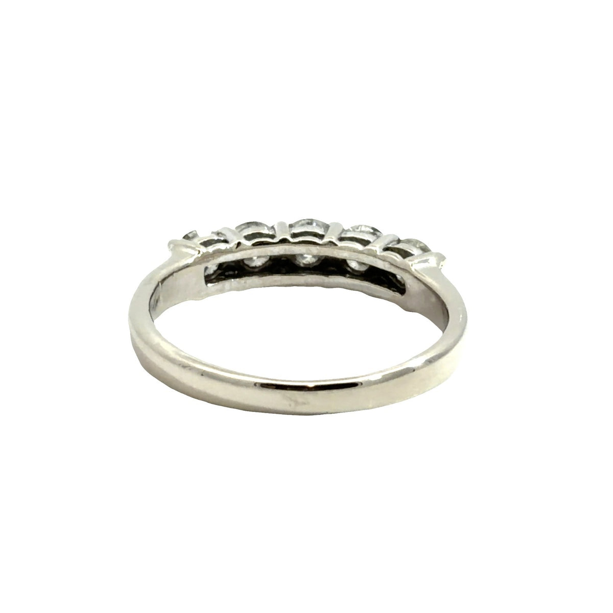 14k White Gold 1.05cttw Diamond Five-Stone Band Ring2