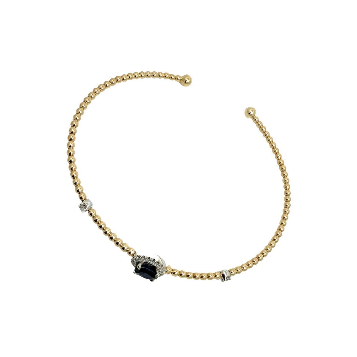 Gabriel & Co. Bujukan 14k Yellow Gold 0.48tcw Sapphire 0.18cttw Diamond Bracelet2