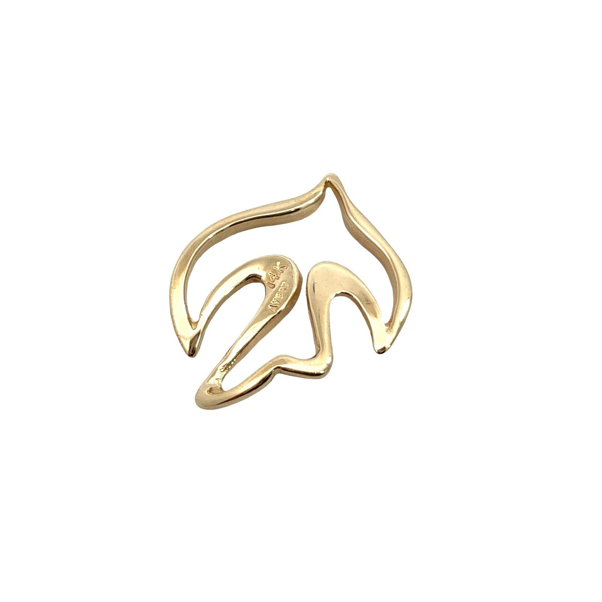 James Avery 14k Yellow Gold Openwork Dove Pendant5