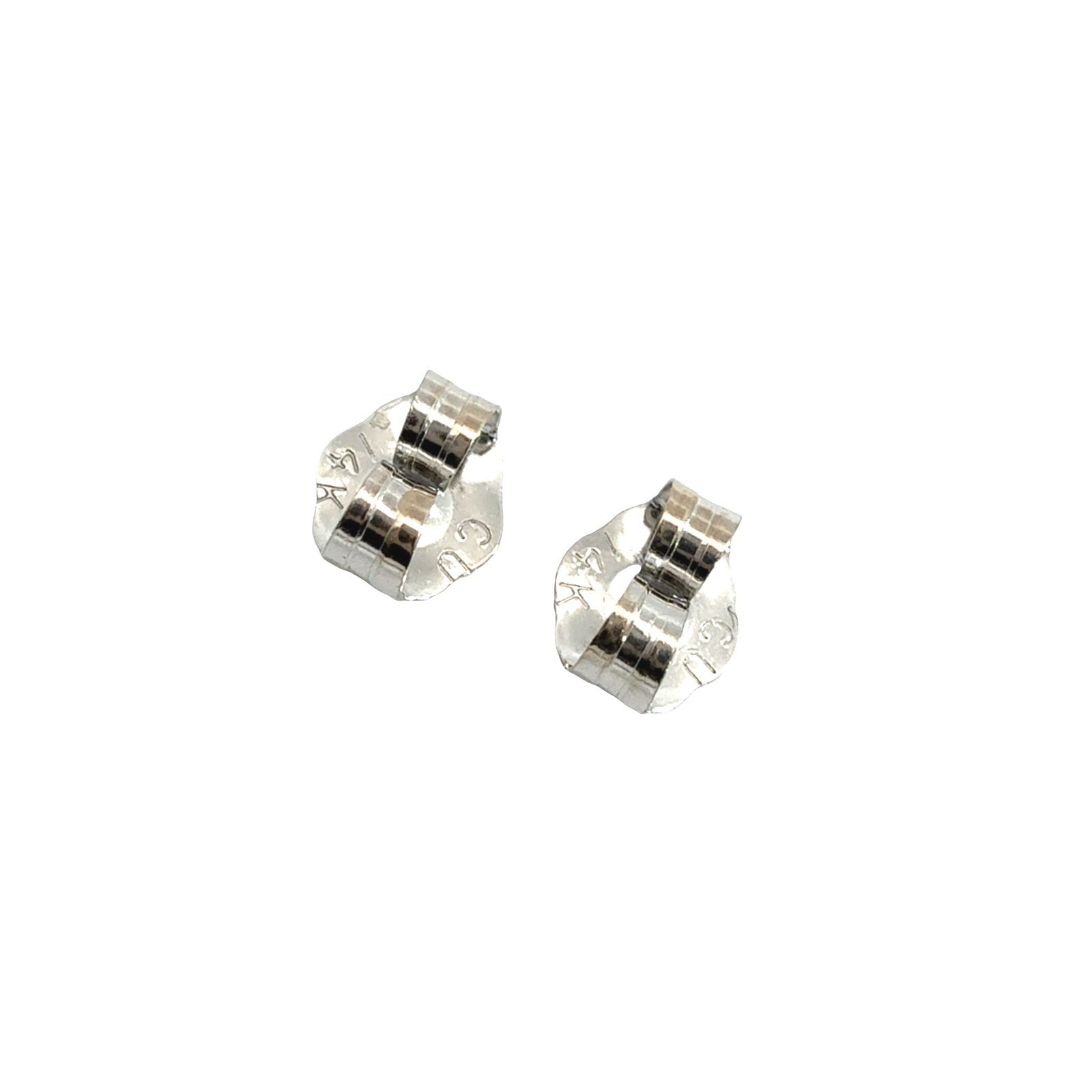 14k White Gold 0.27cttw Diamond Trefoil Cluster Stud Earrings4