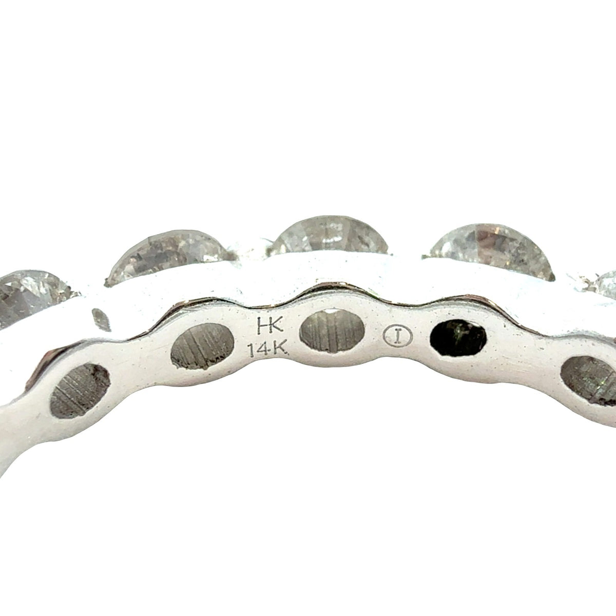 14k White Gold 1.80cttw Diamond Eternity Band Ring Size 64