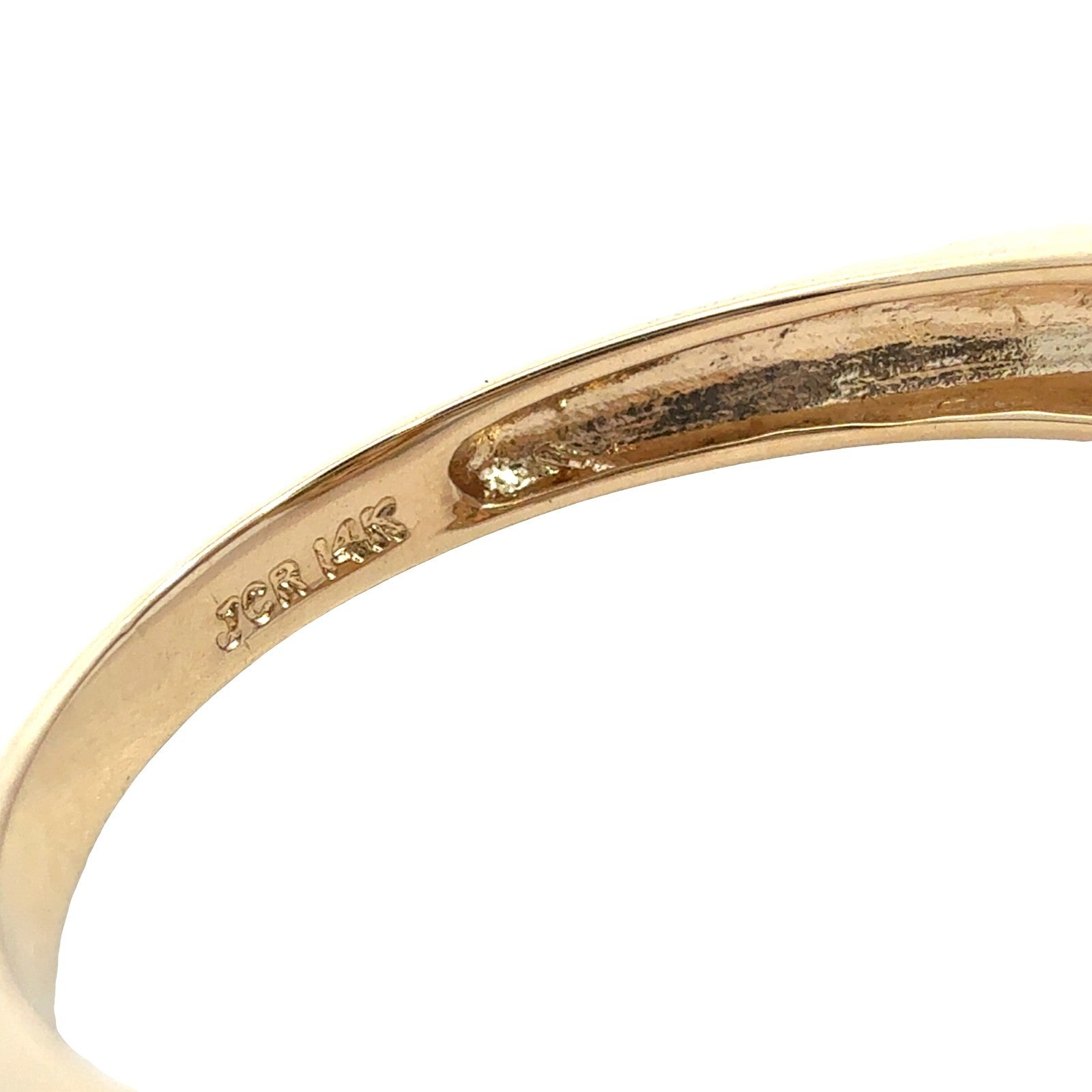 14k Gold Two-Tone 0.17cttw Diamond and 1.90tcw Oval Green Sapphire Cocktail Ring5