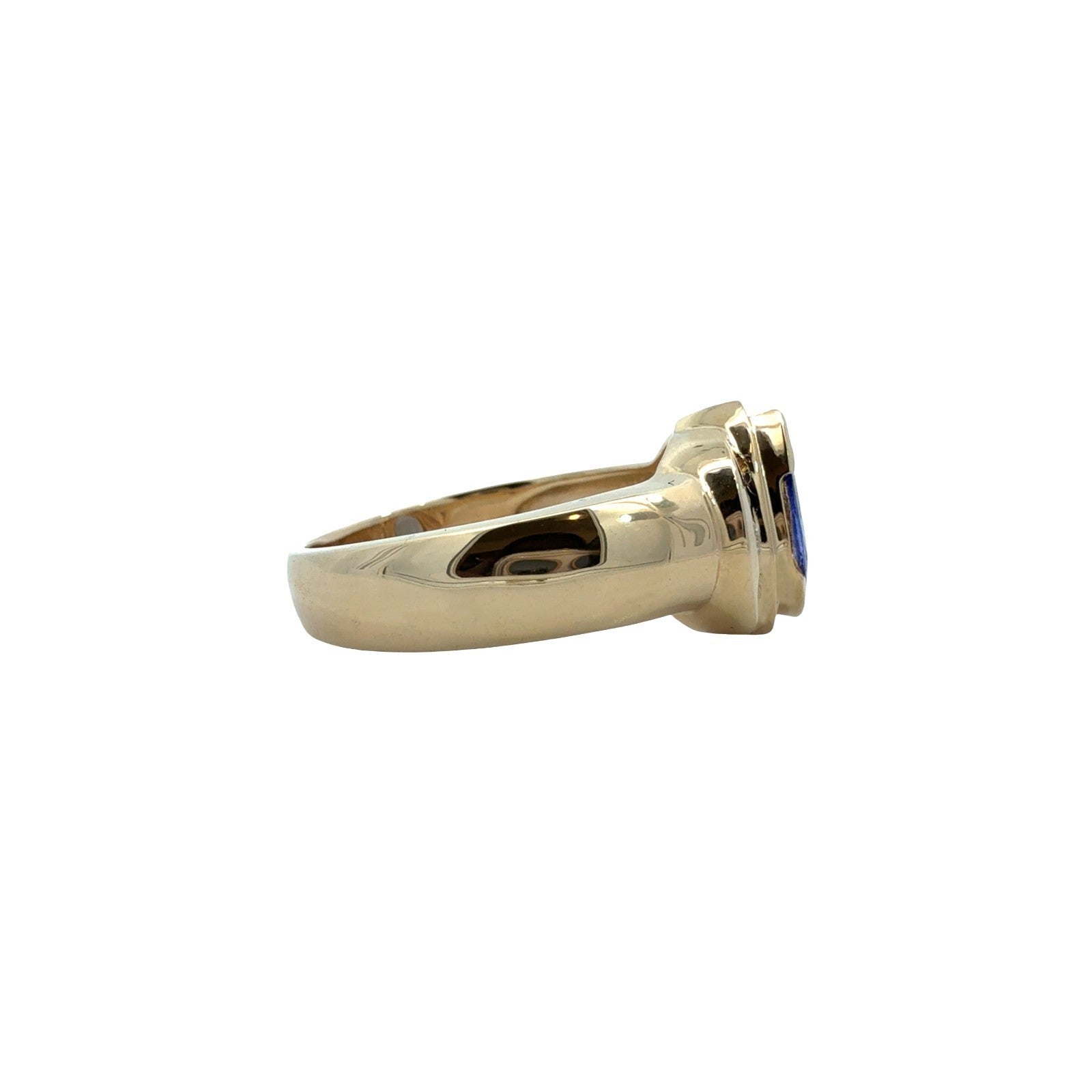 14k Yellow Gold Pear-Shaped 1.52tcw Tanzanite & 0.21cttw Diamond Cocktail Ring2
