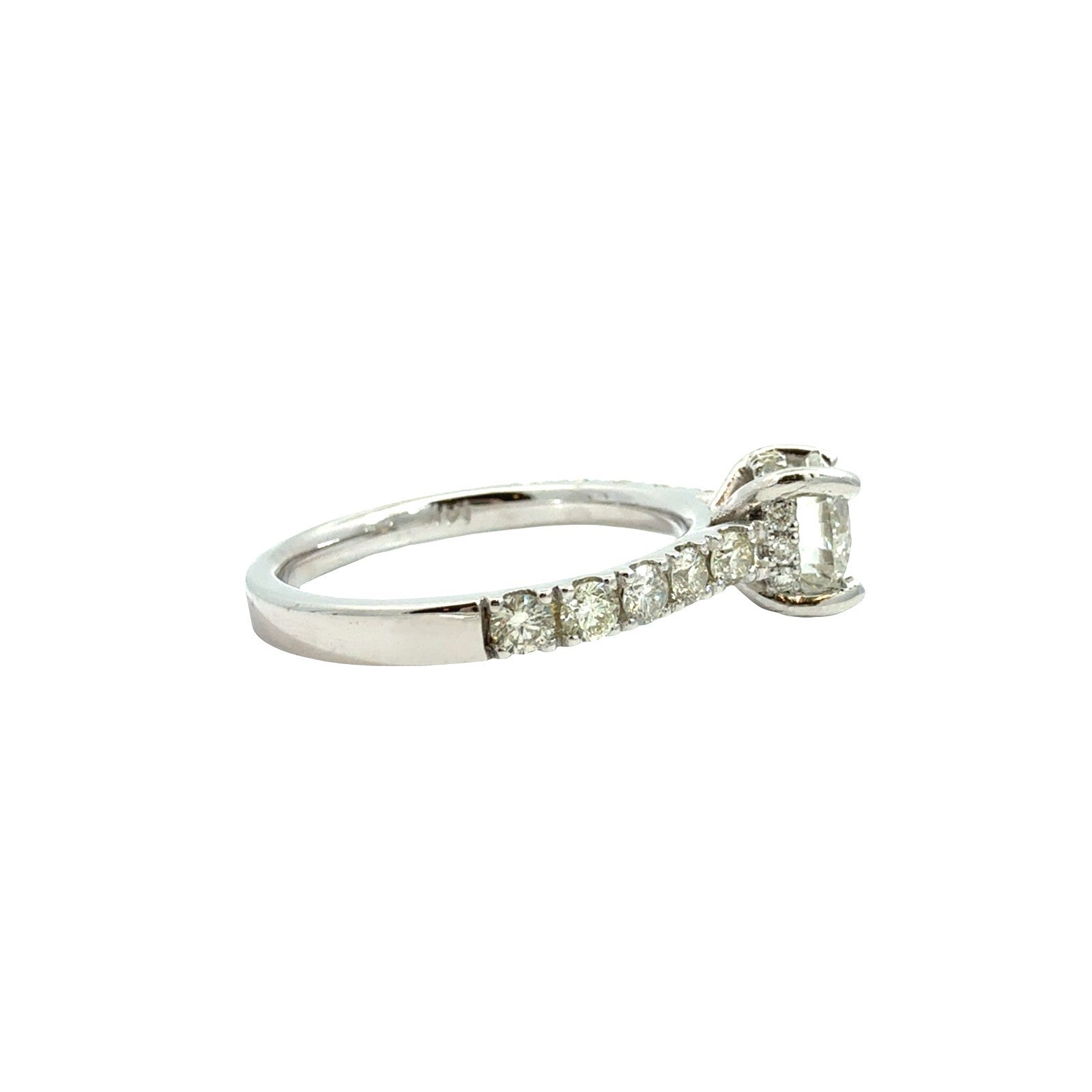 14k White Gold 1.61cttw(1.03tcw) Round Diamond Hidden Halo Engagement Ring 64