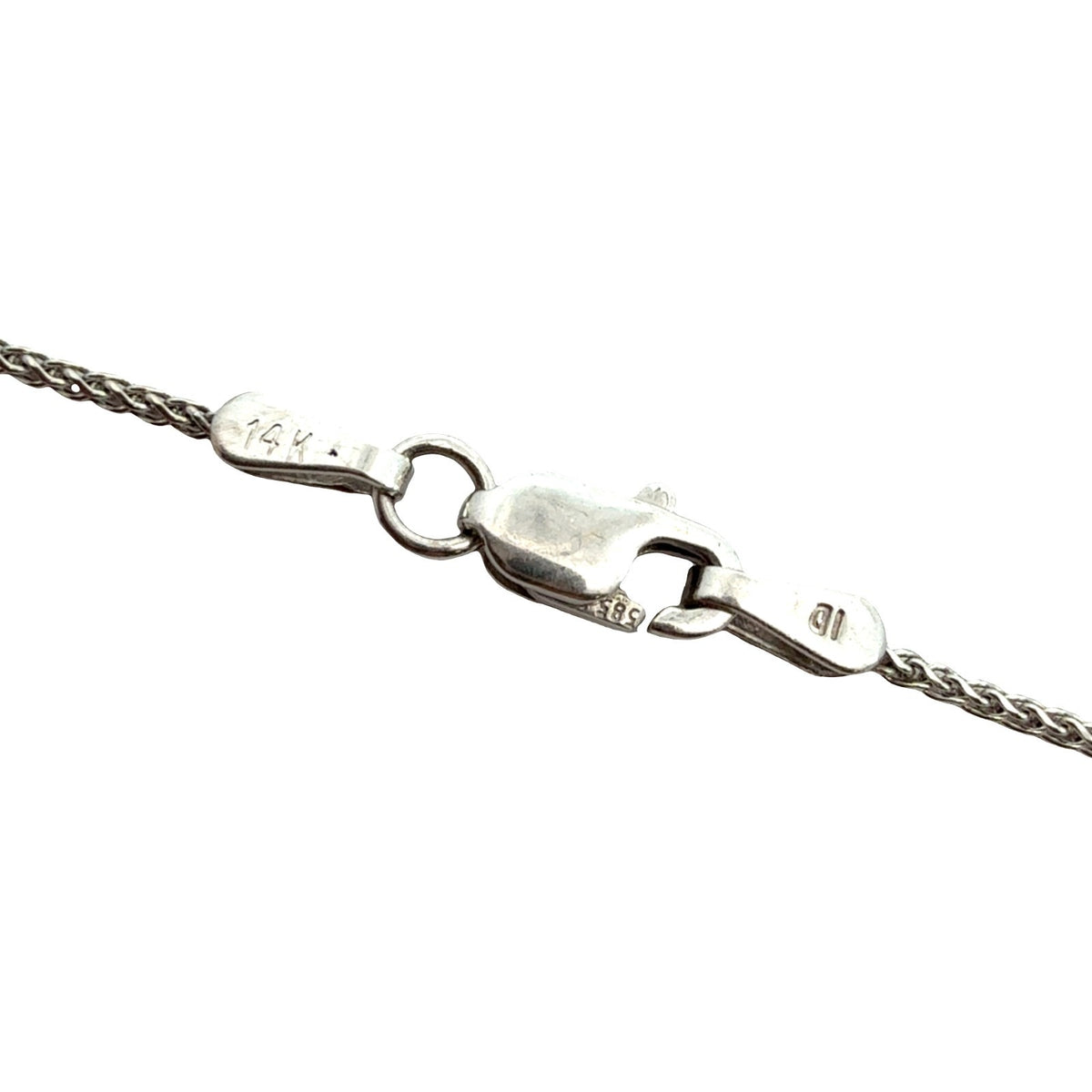 14k White Gold and 3.06ctw Diamond Heart Pendant Necklace5