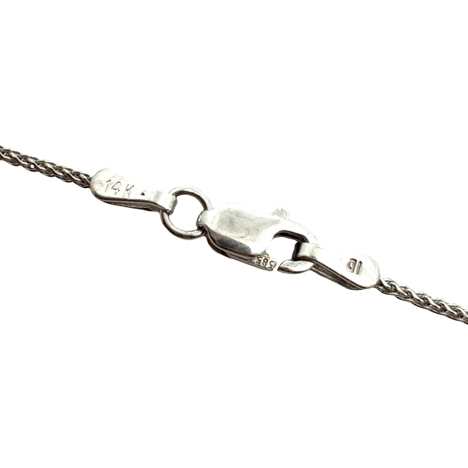 14k White Gold and 3.06ctw Diamond Heart Pendant Necklace5