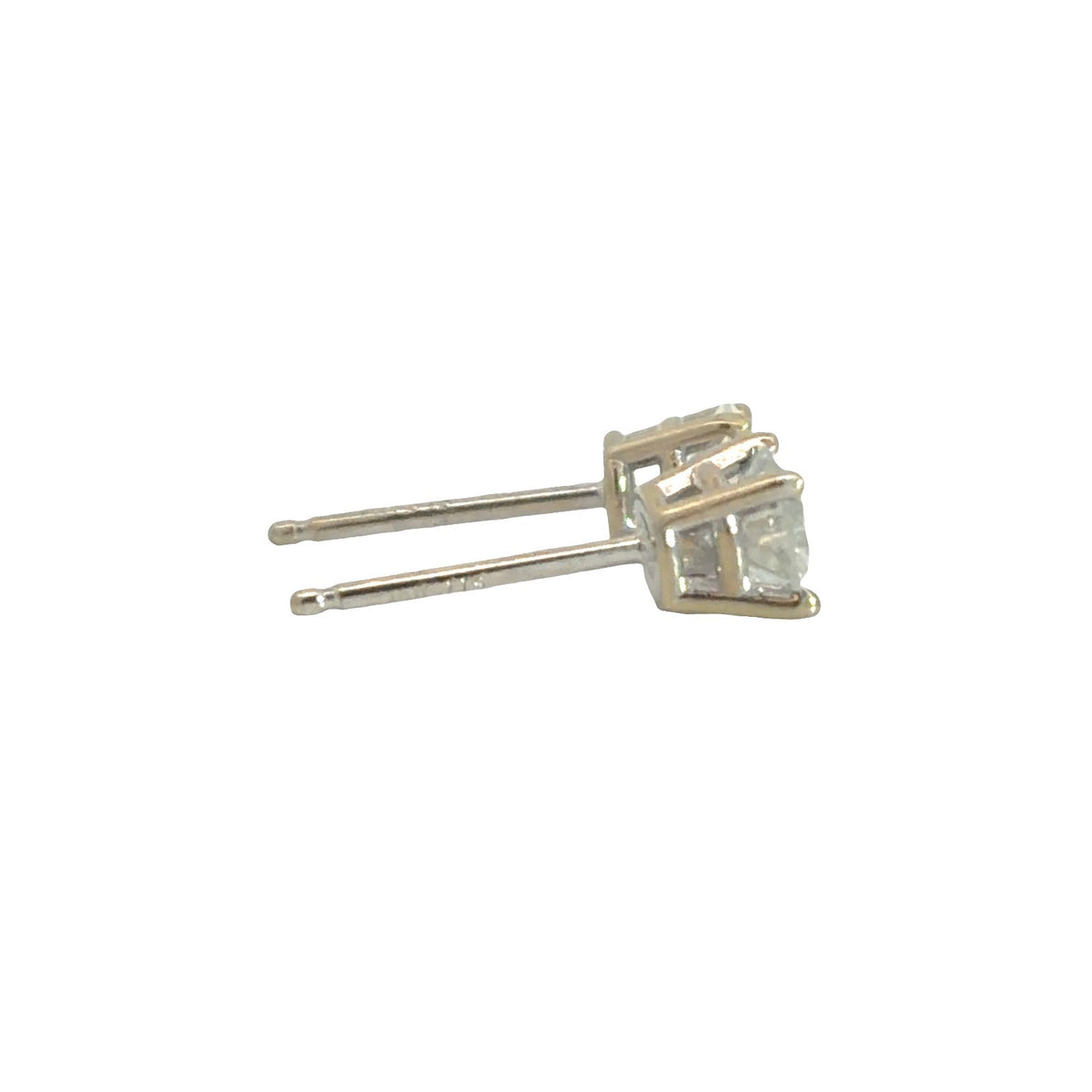 14k White Gold 0.59cttw Diamond Stud Earrings4