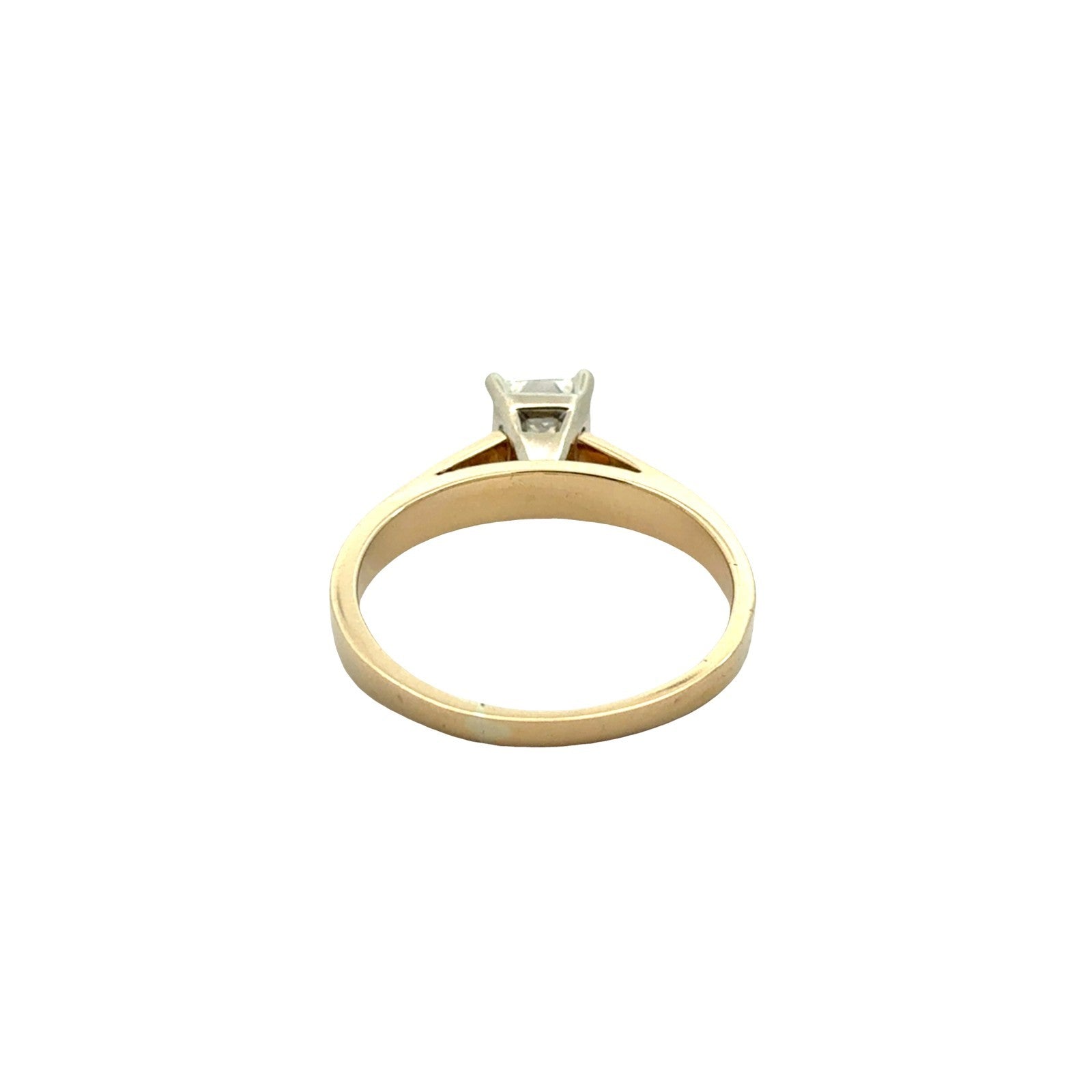14k Yellow Gold Princess-Cut 0.80tcw Diamond Solitaire Engagement Ring5