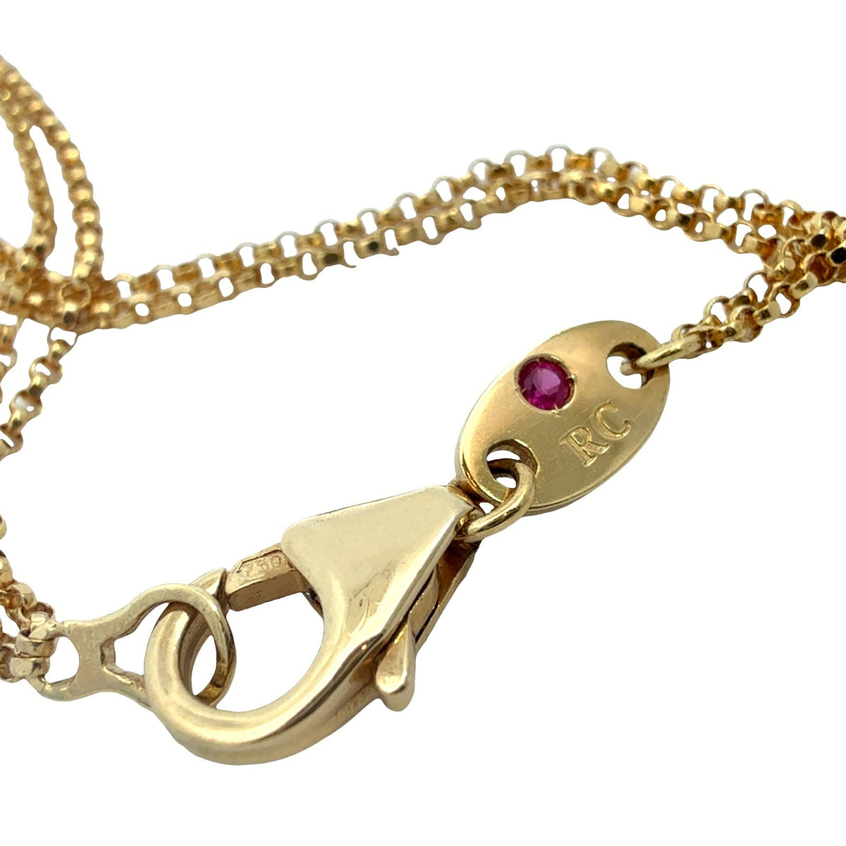 Roberto Coin 18k Yellow Gold Double Strand Chain Necklace4