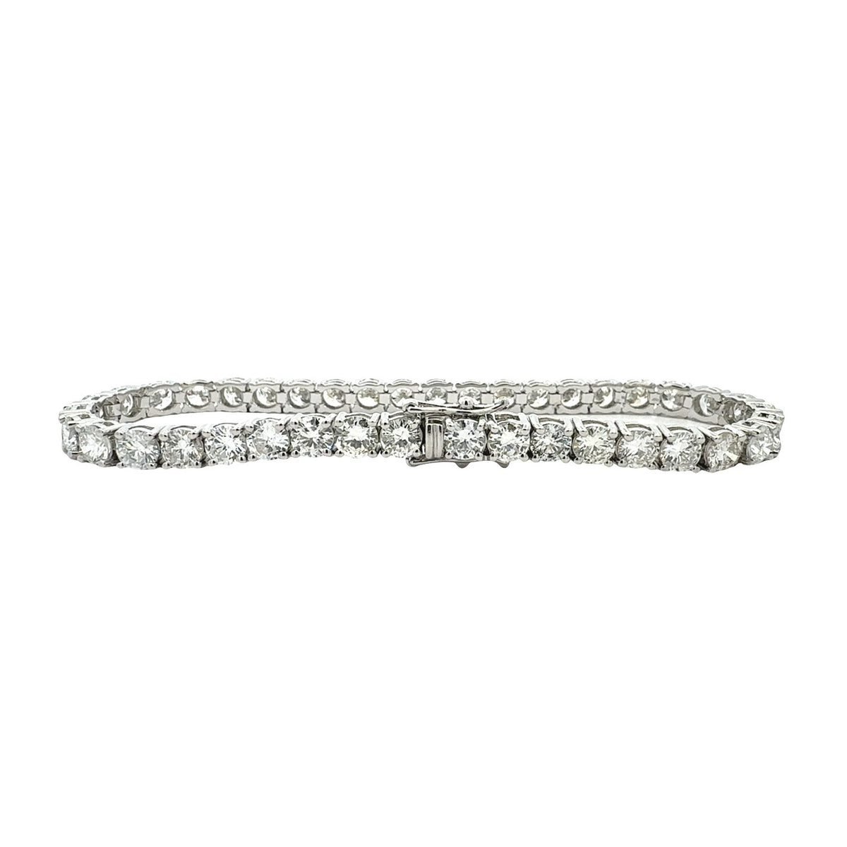 NEW 14k White Gold and 11.93cttw Diamond Tennis Bracelet3