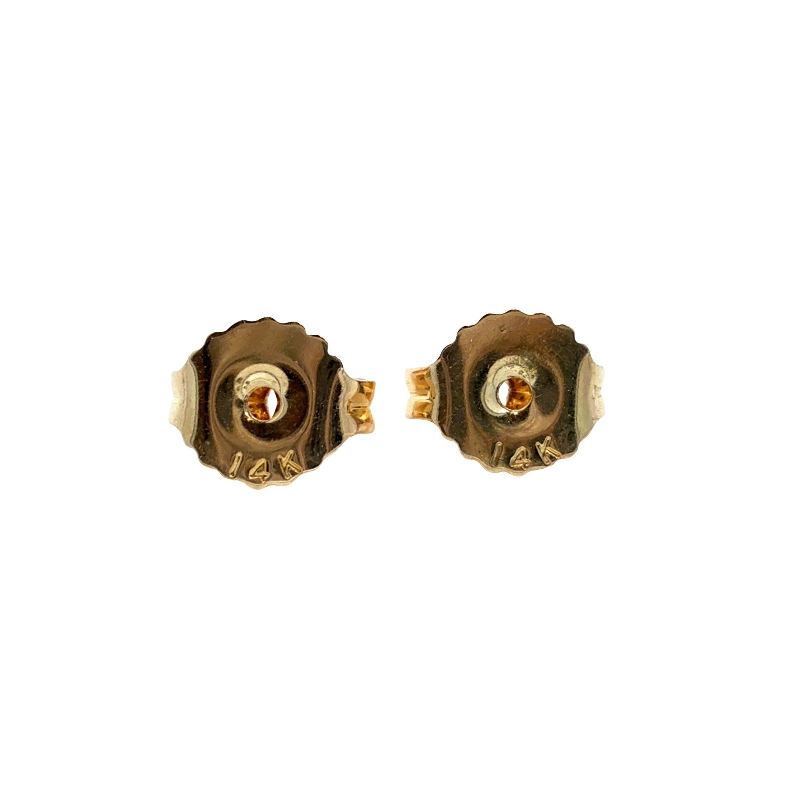 14k Yellow Gold Round Brilliant 1.04cttw Diamond Stud Earrings4