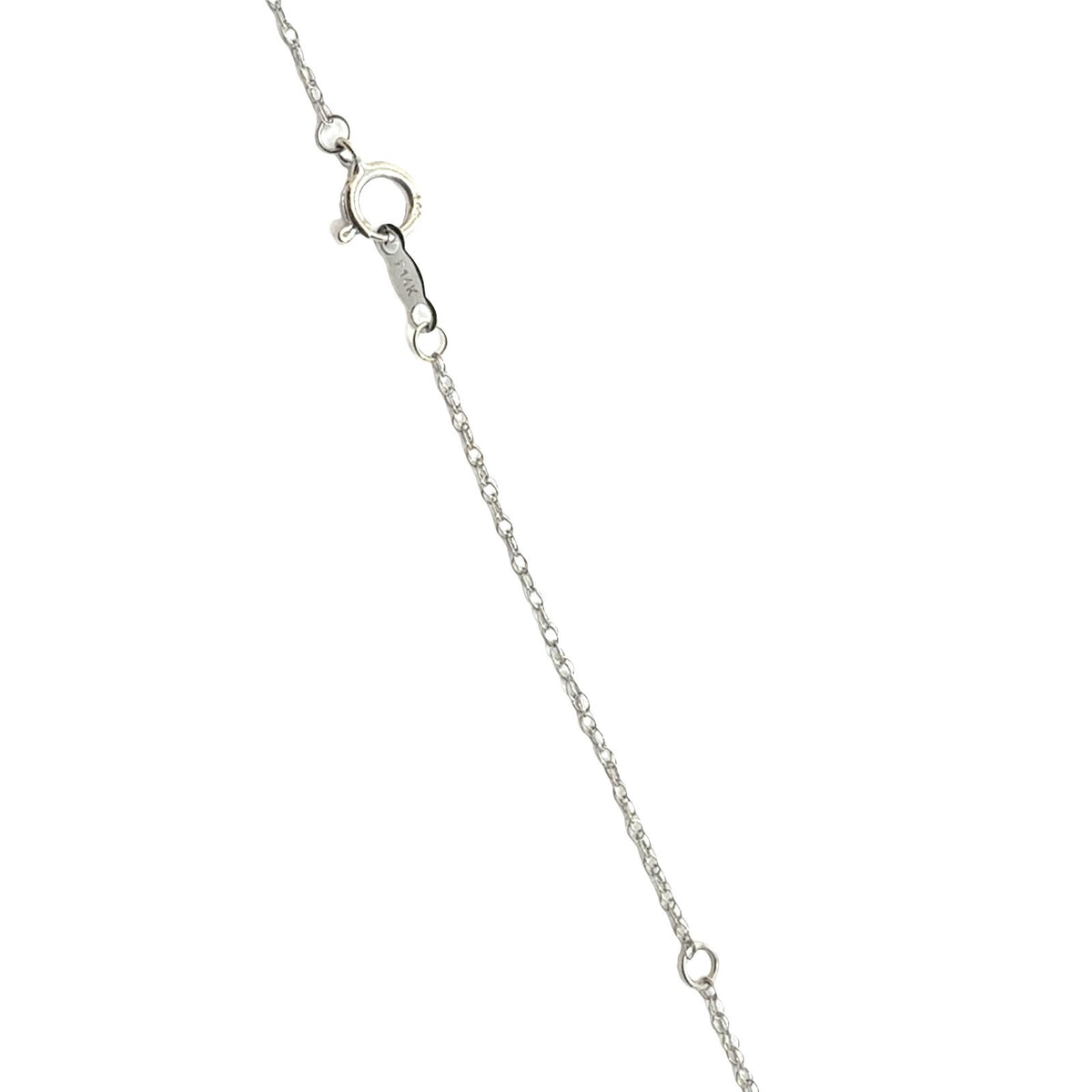 14k White Gold 0.52cttw Diamond Cluster Halo Pendant Necklace7