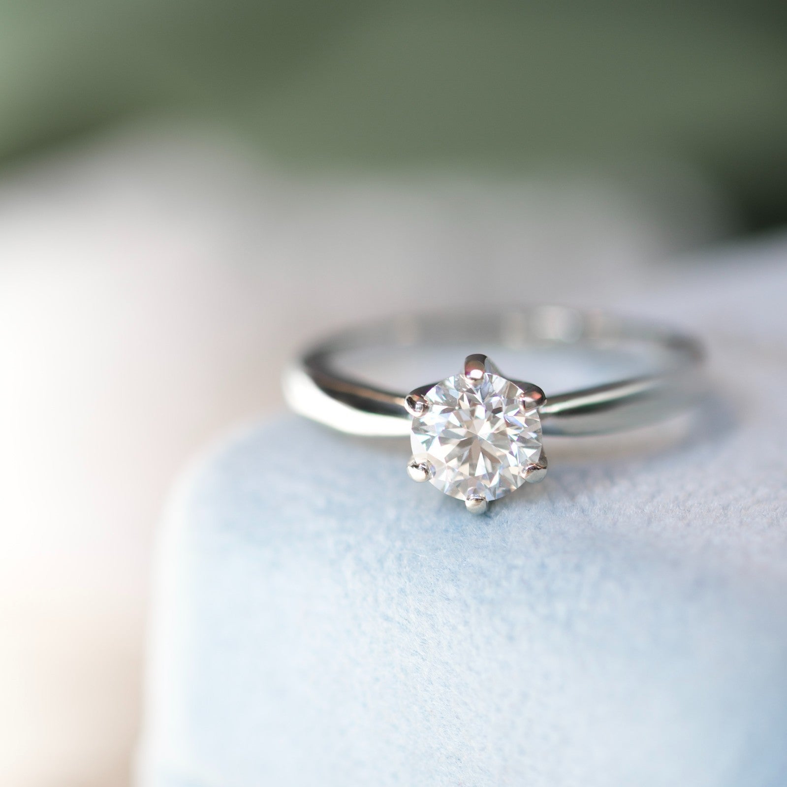 14k White Gold Solitaire 1.26tcw Lab-Grown Diamond Engagement Ring0