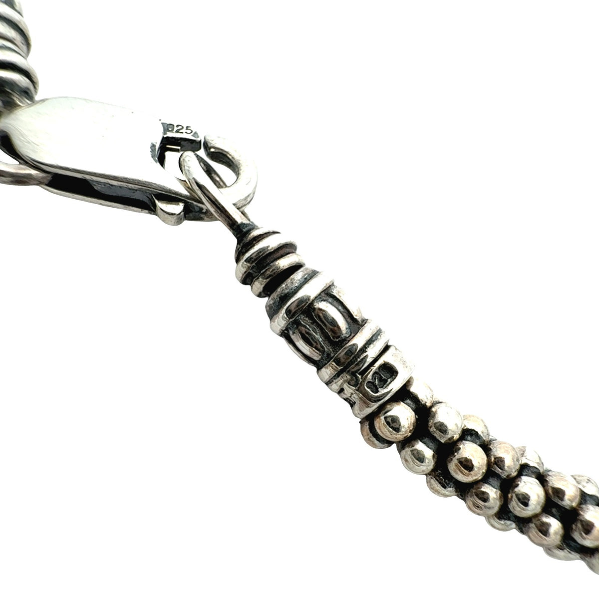 Lagos Sterling Silver Caviar Necklace6