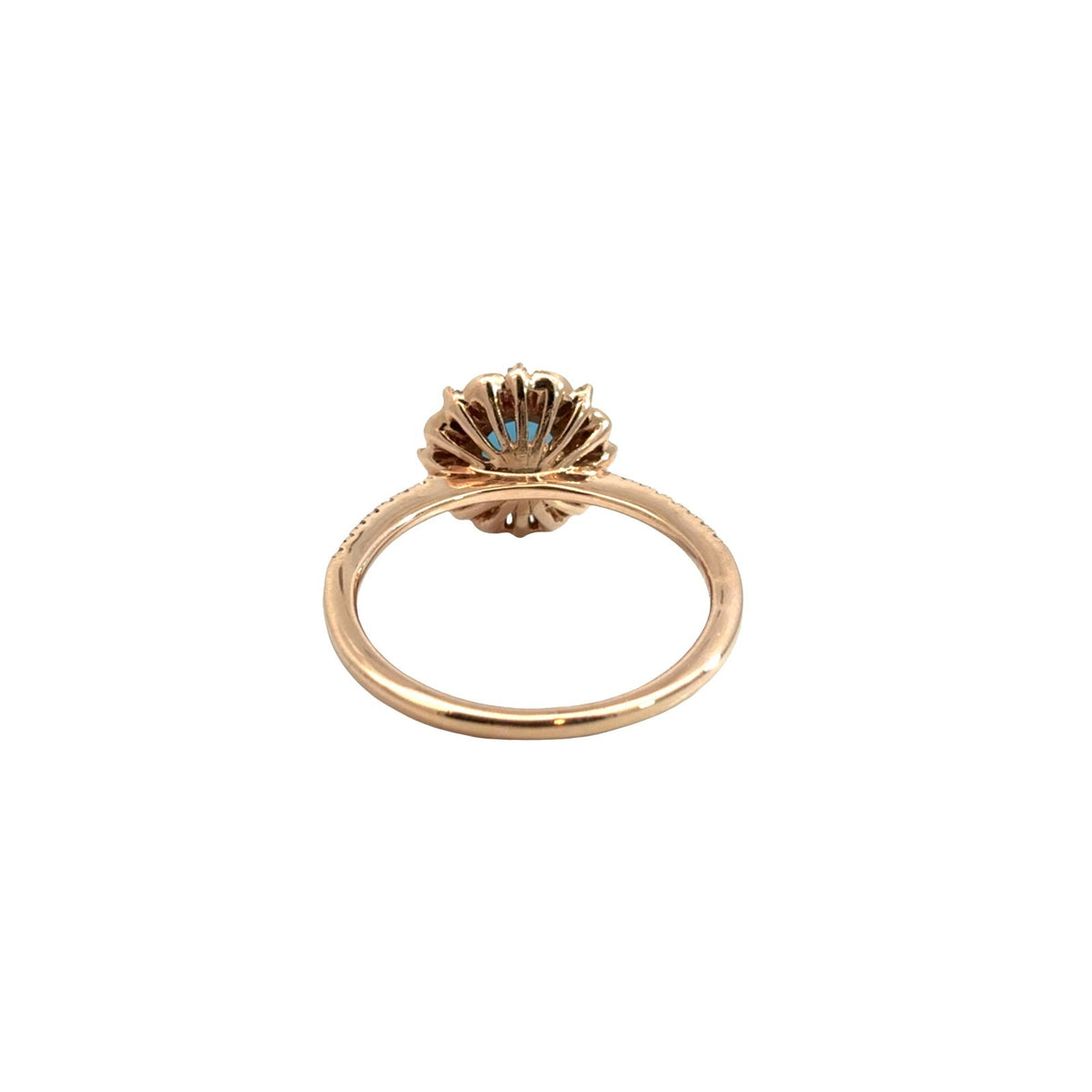 IKS 14k Rose Gold 1.35tcw Topaz & 0.28cttw Diamond Cocktail Ring Size 73