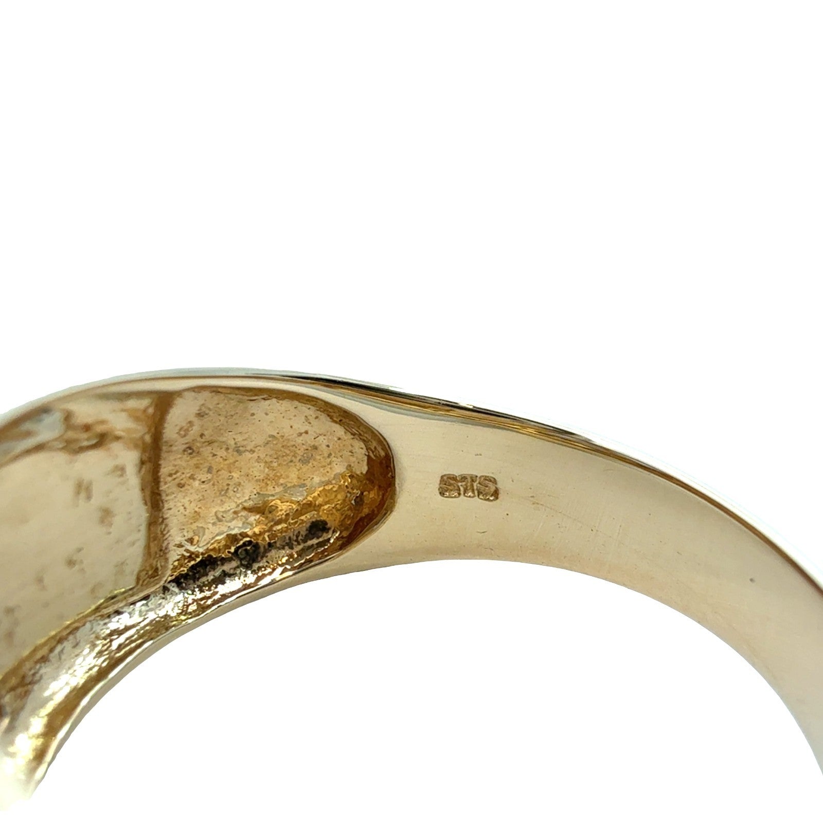 STS 14k Yellow Gold 1.07cttw Tanzanite 0.35cttw Diamond & Opal Inlay Ring5