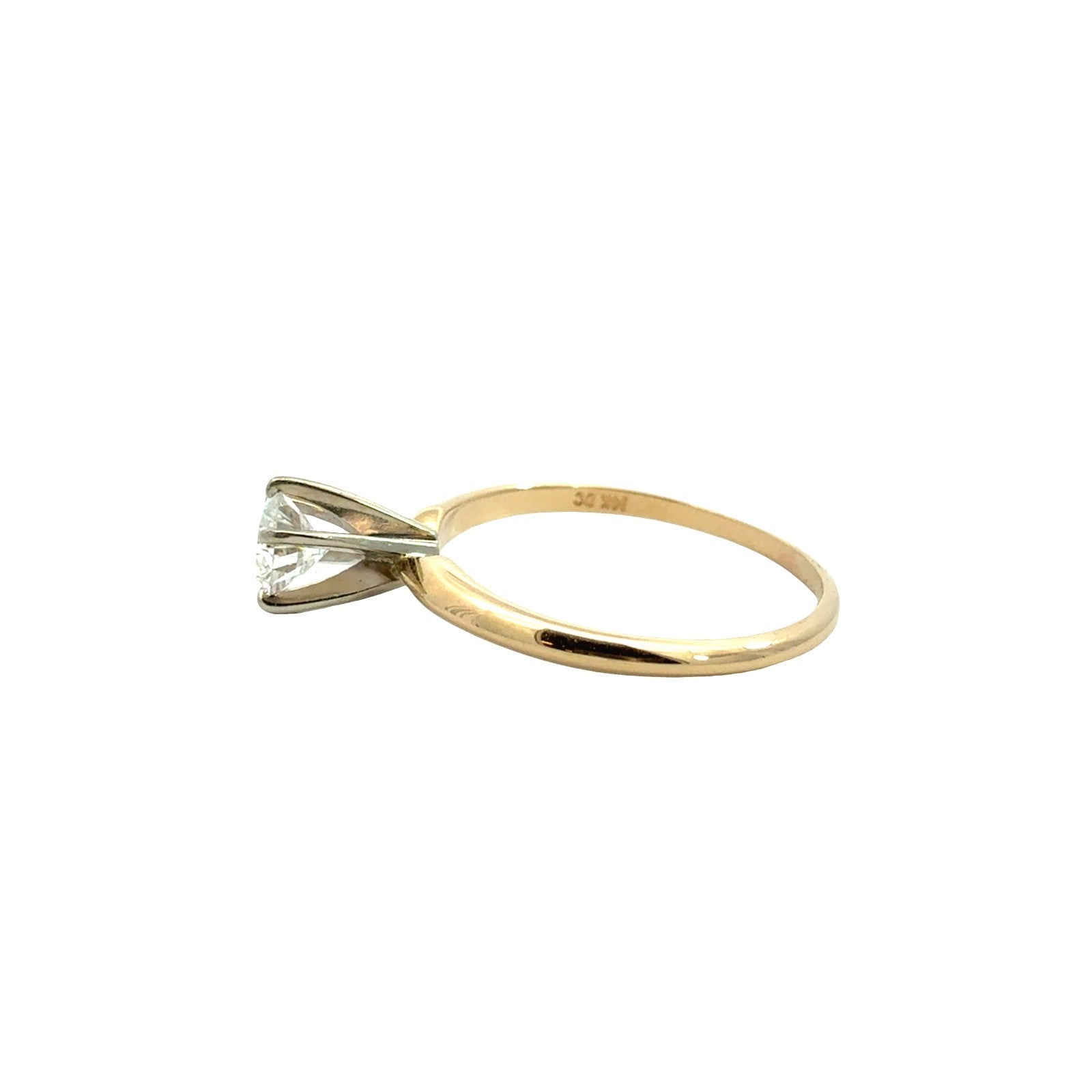 14k Yellow Gold Round Brilliant 0.44tcw Diamond Solitaire Engagement Ring3