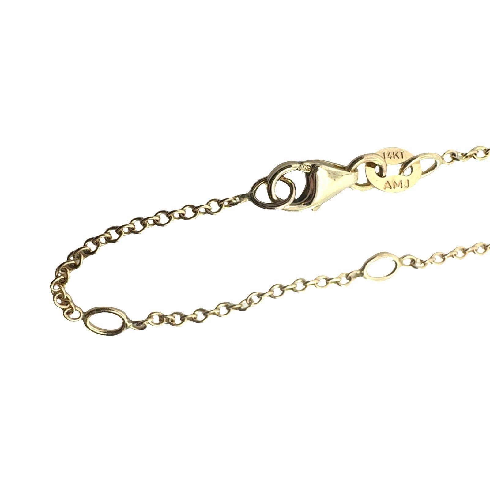 14k Yellow Gold Graduated Square 3.10cttw Diamond Station Necklace 20"2