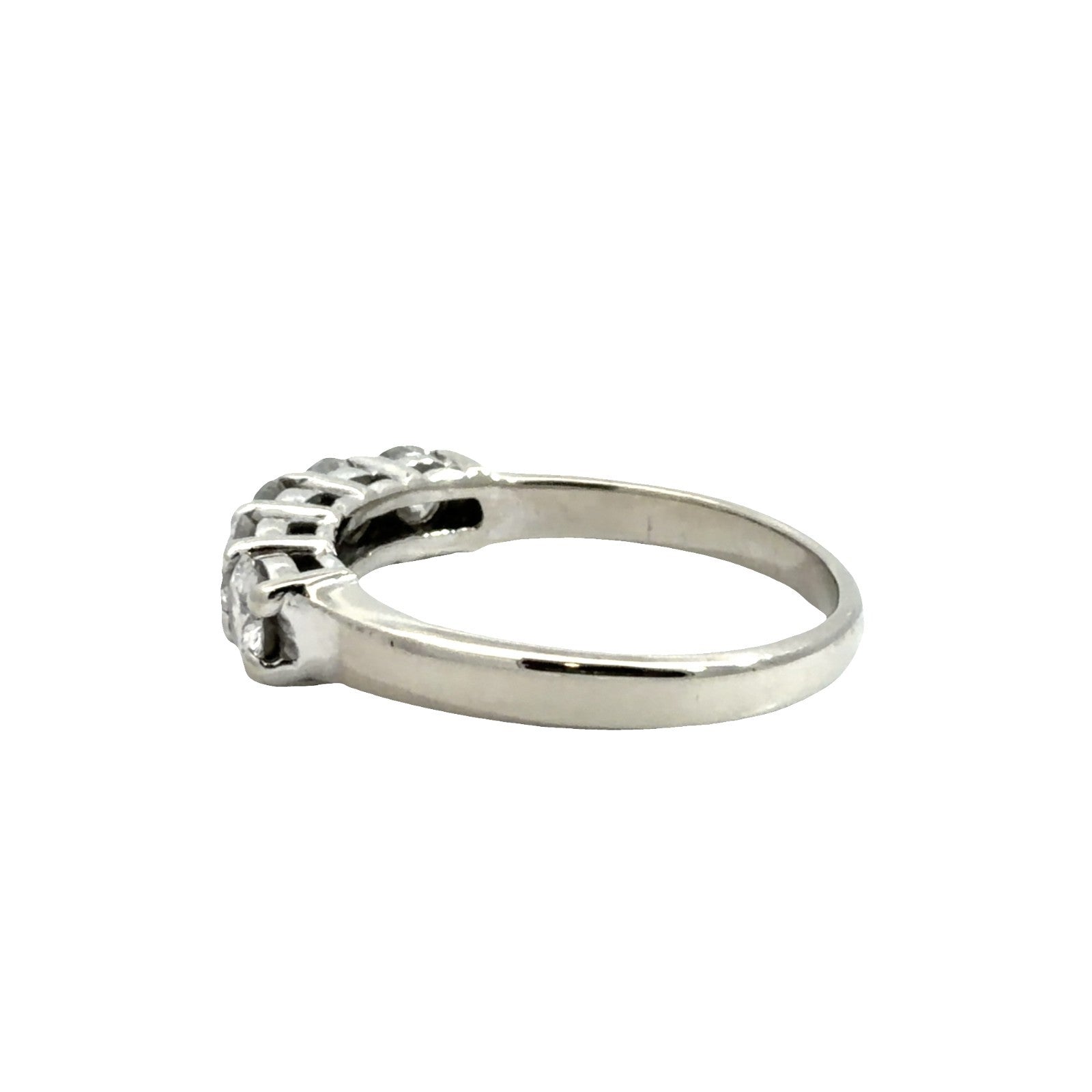 14k White Gold 1.05cttw Diamond Five-Stone Band Ring3