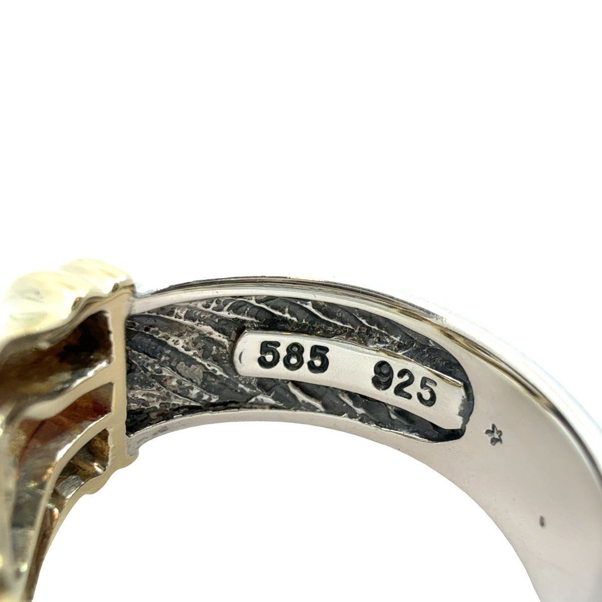 David Yurman Sterling Silver and 14k Yellow Gold Two-Tone Cable Buckle Ring5