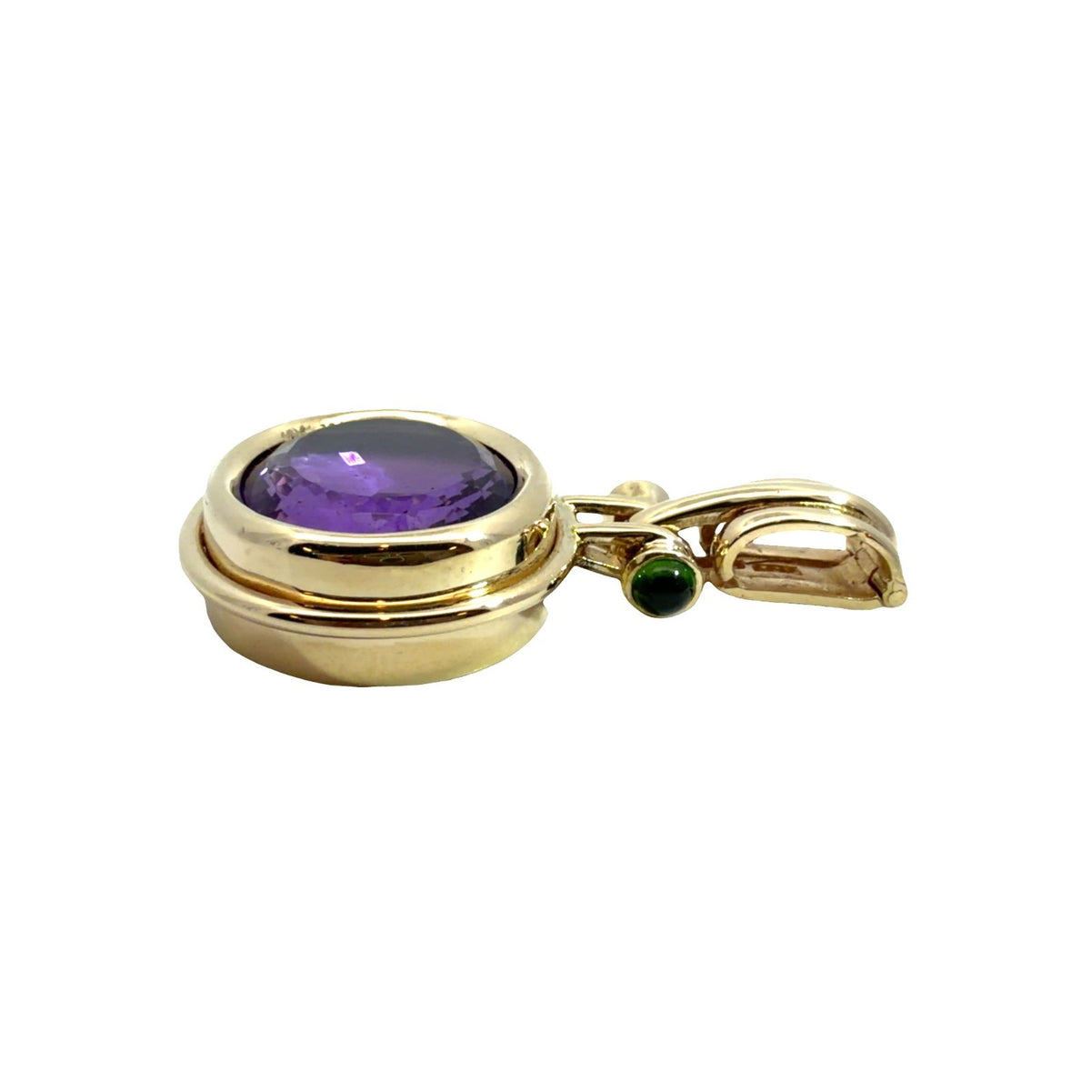 14k Yellow Gold Pendant with 12.91ctw Amethyst and Tourmaline5