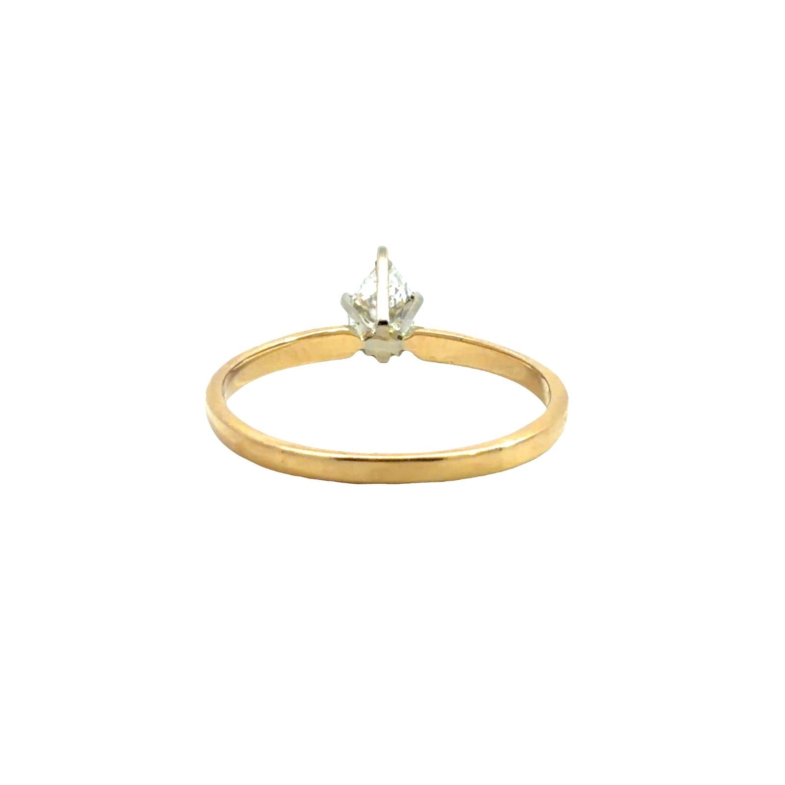 14k Yellow Gold & 0.34tcw Pear-Cut Diamond Solitaire Engagement Ring2