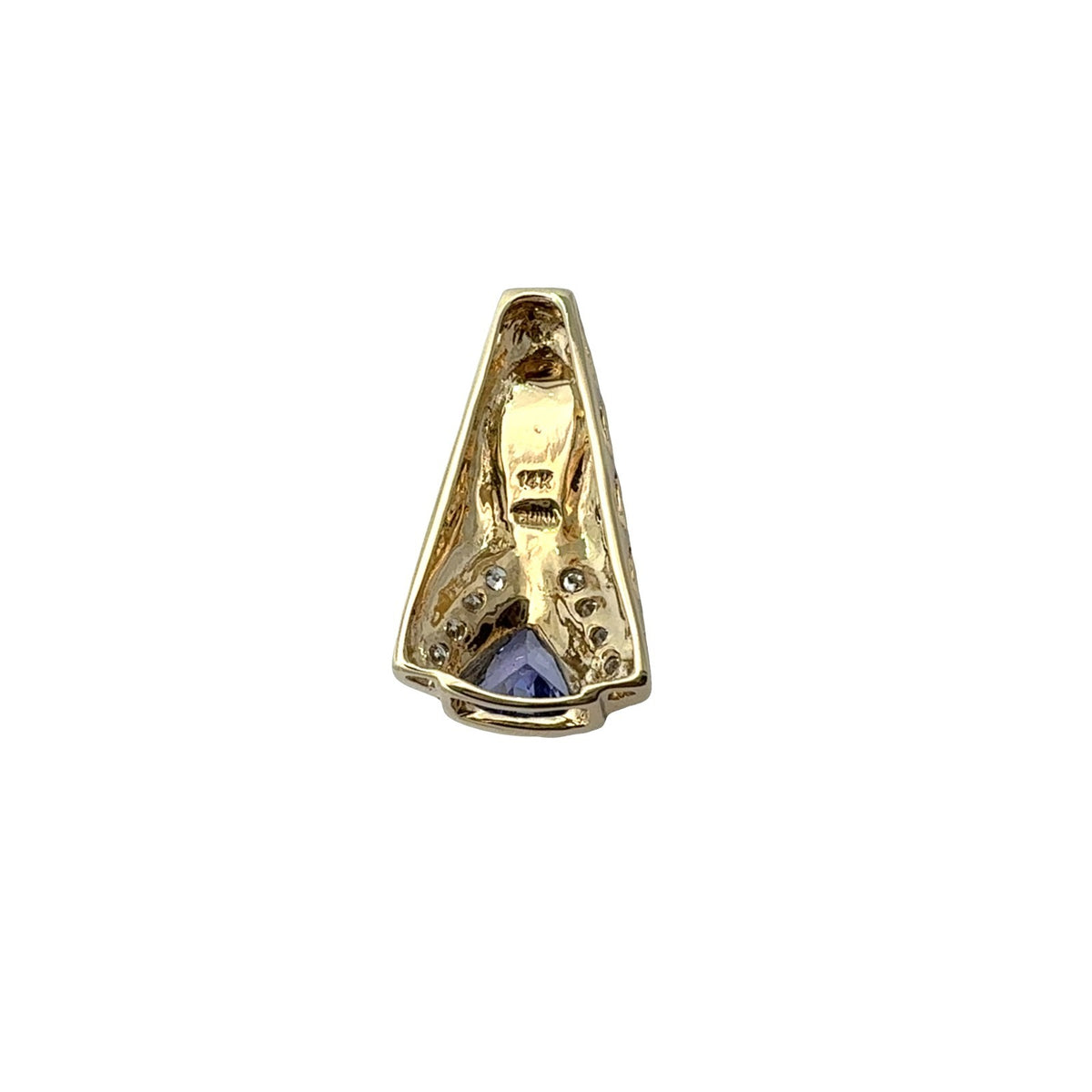 14k Yellow Gold 0.49tcw Tanzanite 0.14cttw Diamond & Opal Inlay Pendant5