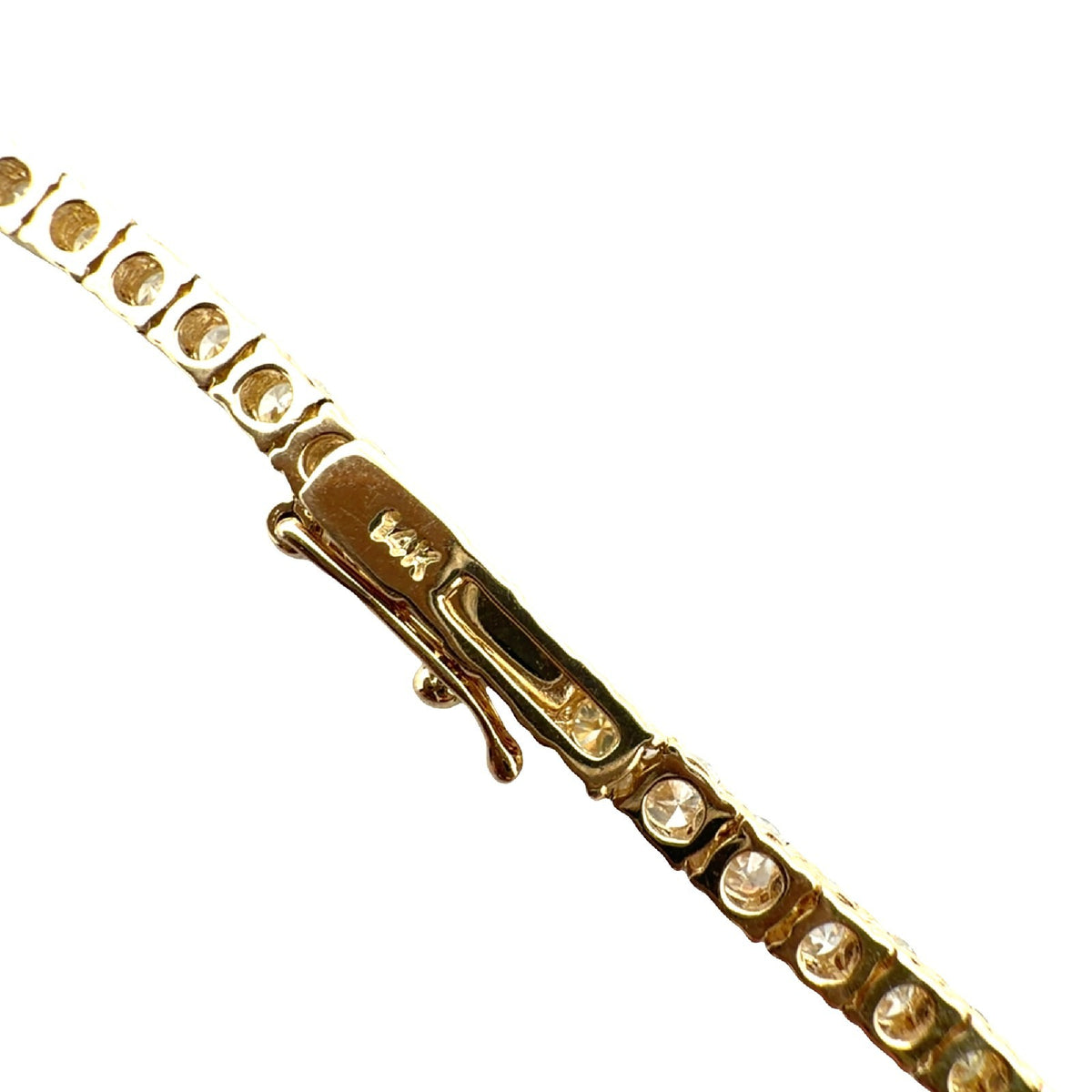 NEW 14k Yellow Gold 11.27cttw Diamond Tennis Necklace 16.5"5