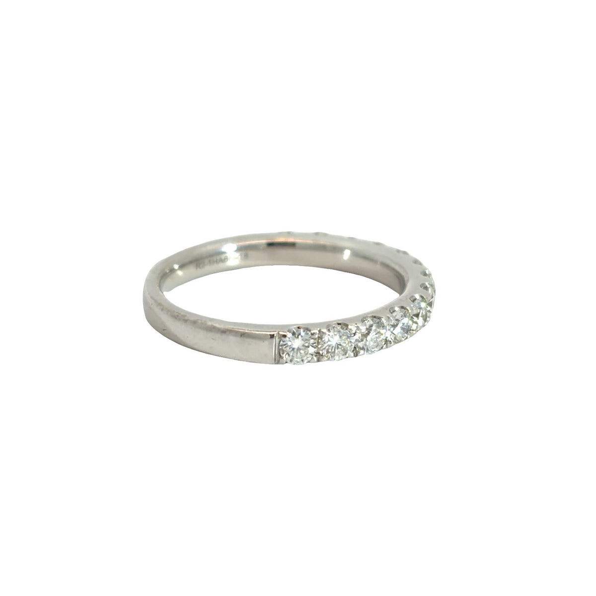 18K White Gold 13 Diamond 0.78cttw Wedding Band Ring4