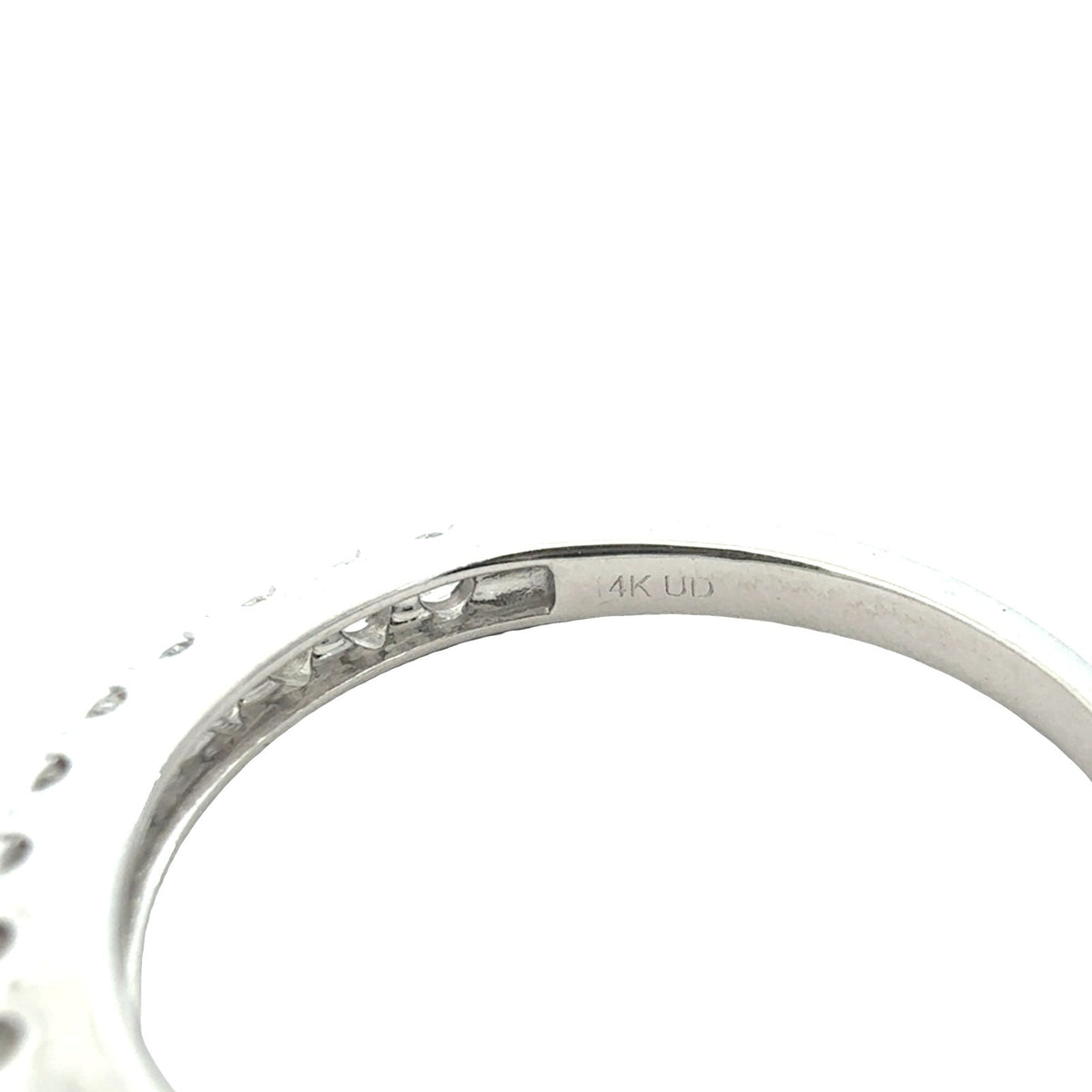 14k White Gold 0.42cttw Diamond Half Eternity Band Ring5