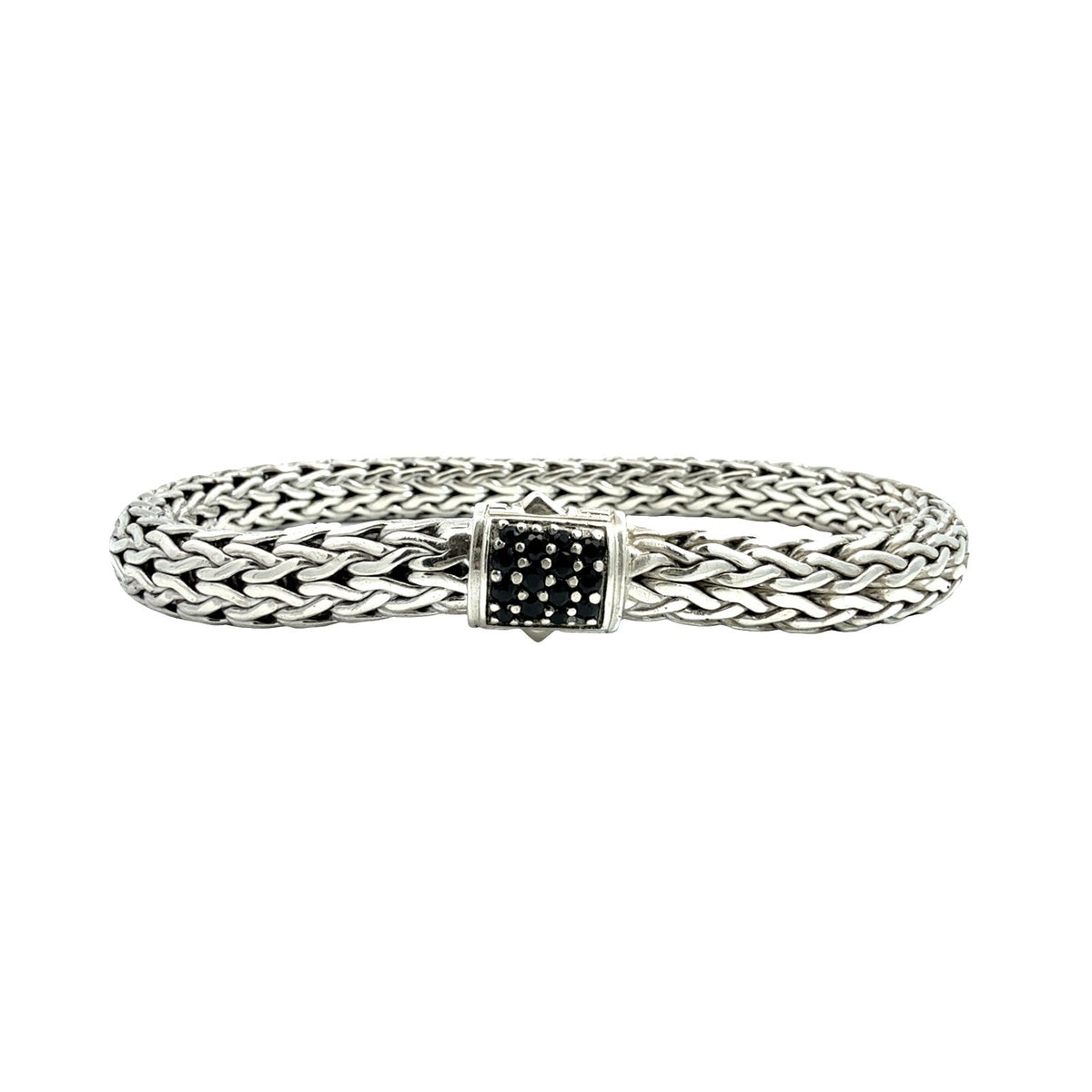 John Hardy Sterling Silver 0.34cttw Spinel Icon Chain Bracelet0