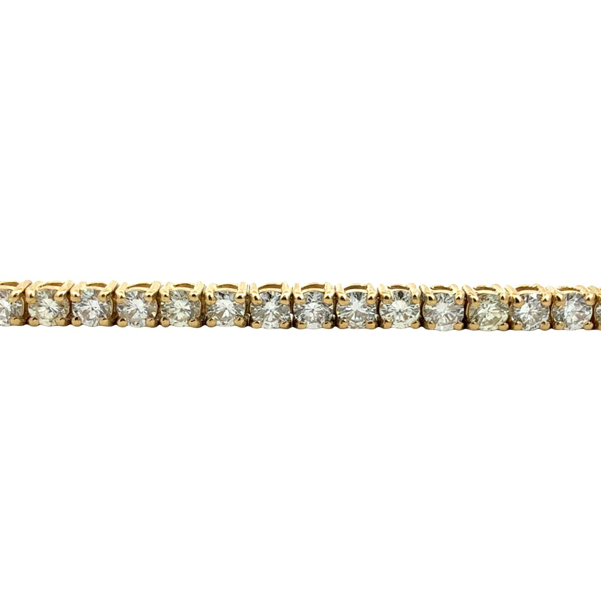14k Yellow Gold and 3.56cttw Diamond Tennis Bracelet6