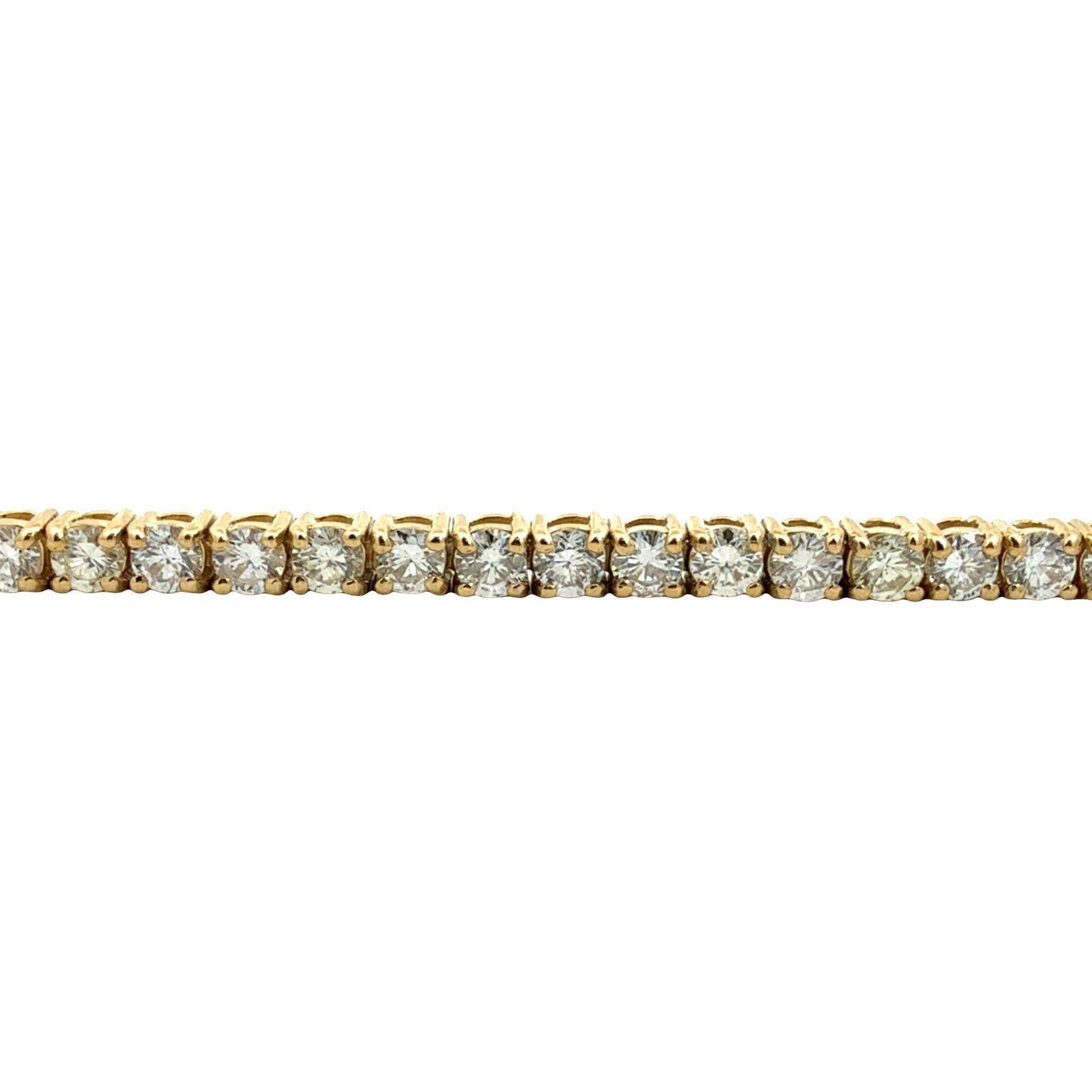 14k Yellow Gold and 3.56cttw Diamond Tennis Bracelet6