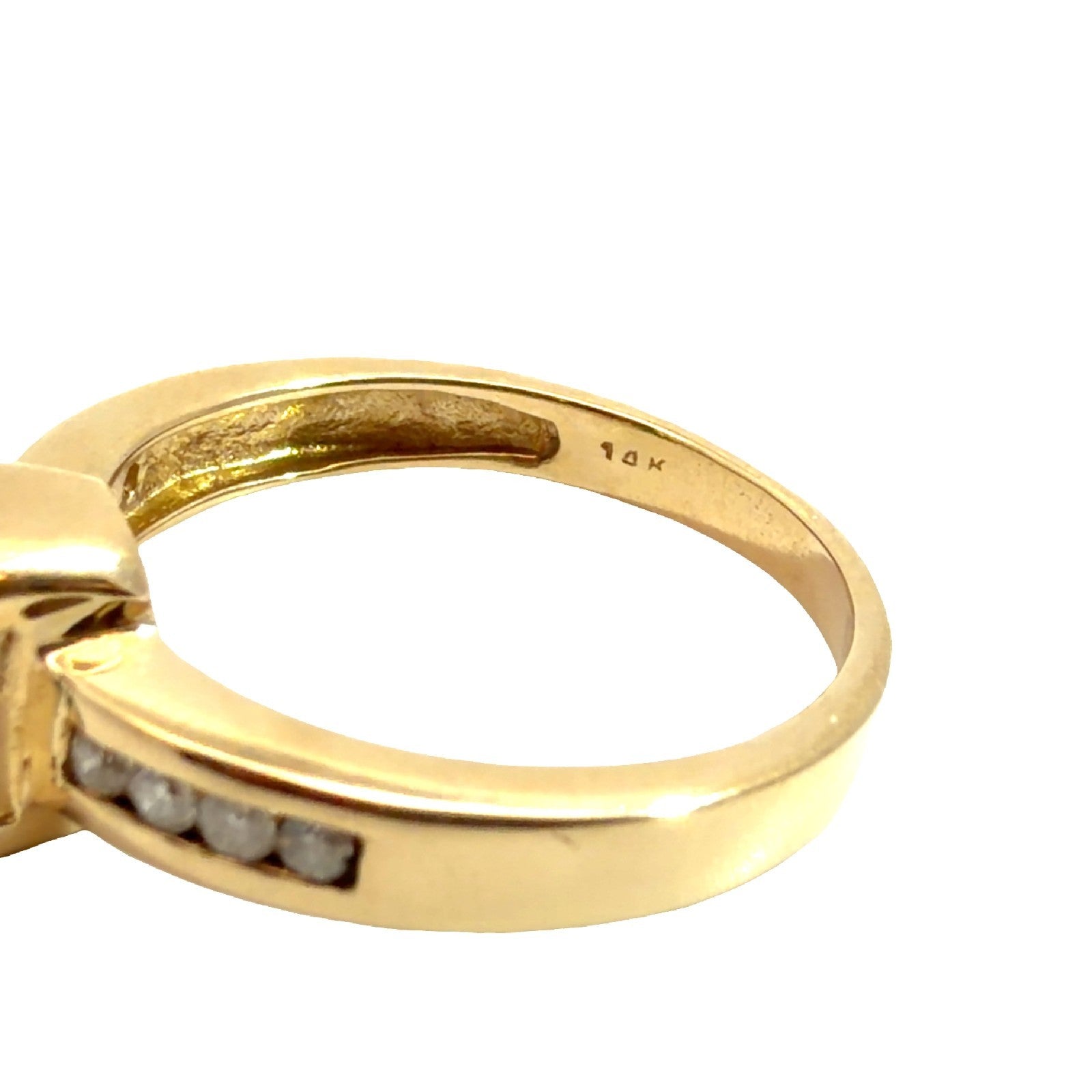 14k Yellow Gold 0.94tcw Emerald & 0.14cttw Diamond Ring Size 6.55