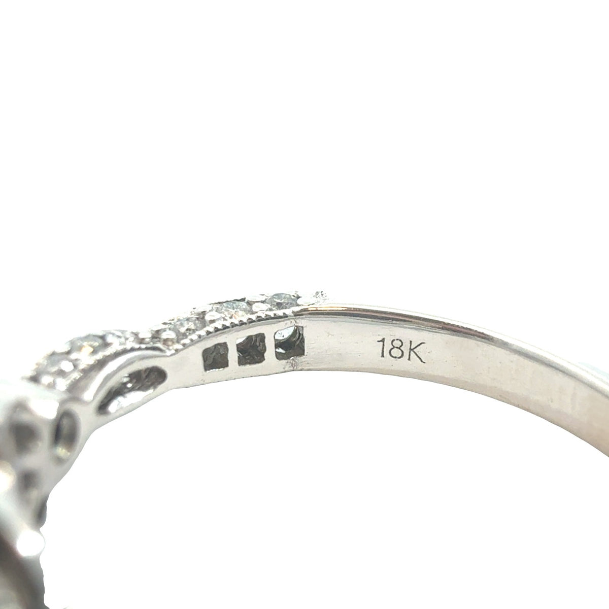 18k White Gold 2.03cttw(1.56tcw) Diamond Vintage-Inspired Engagement Ring 5